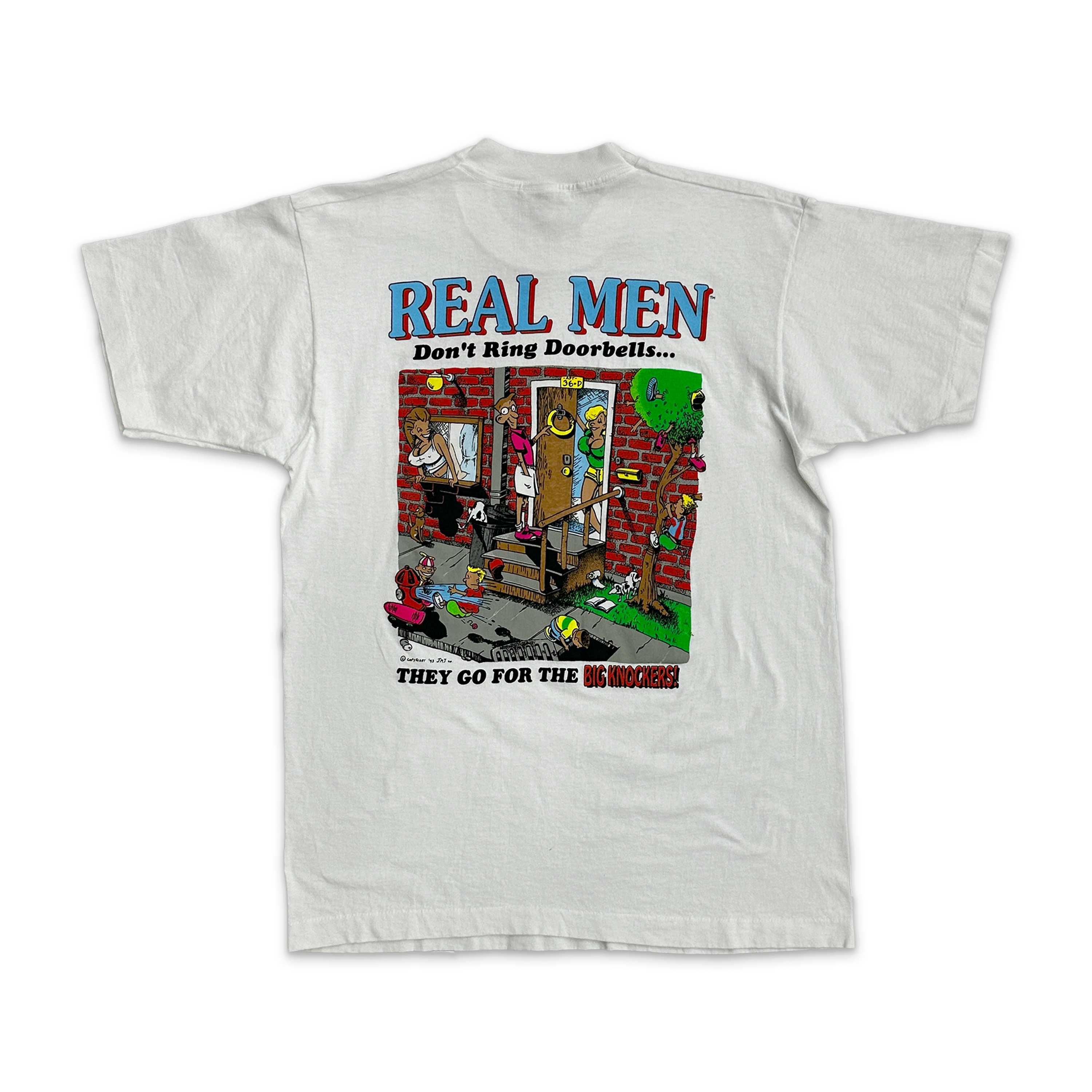 Big Knockers Vintage Tee "White"