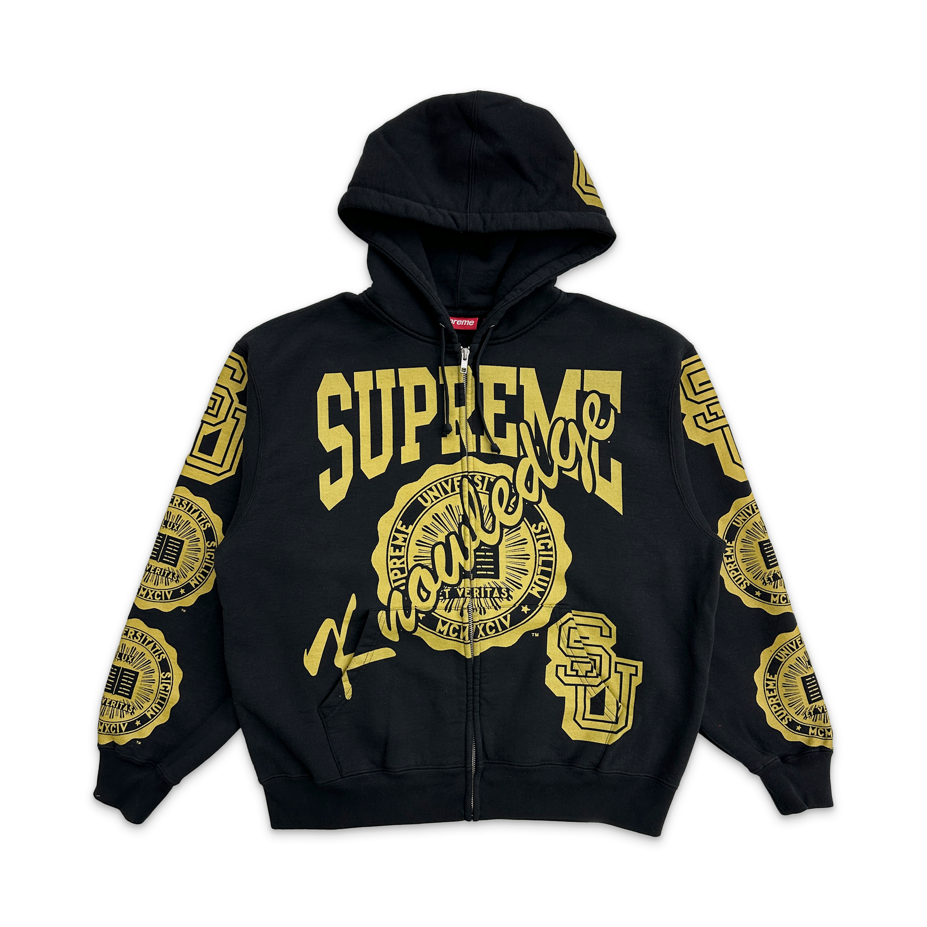Knowledge Reigns Zip Up Hooded Sweatshirt FW25 "Black"