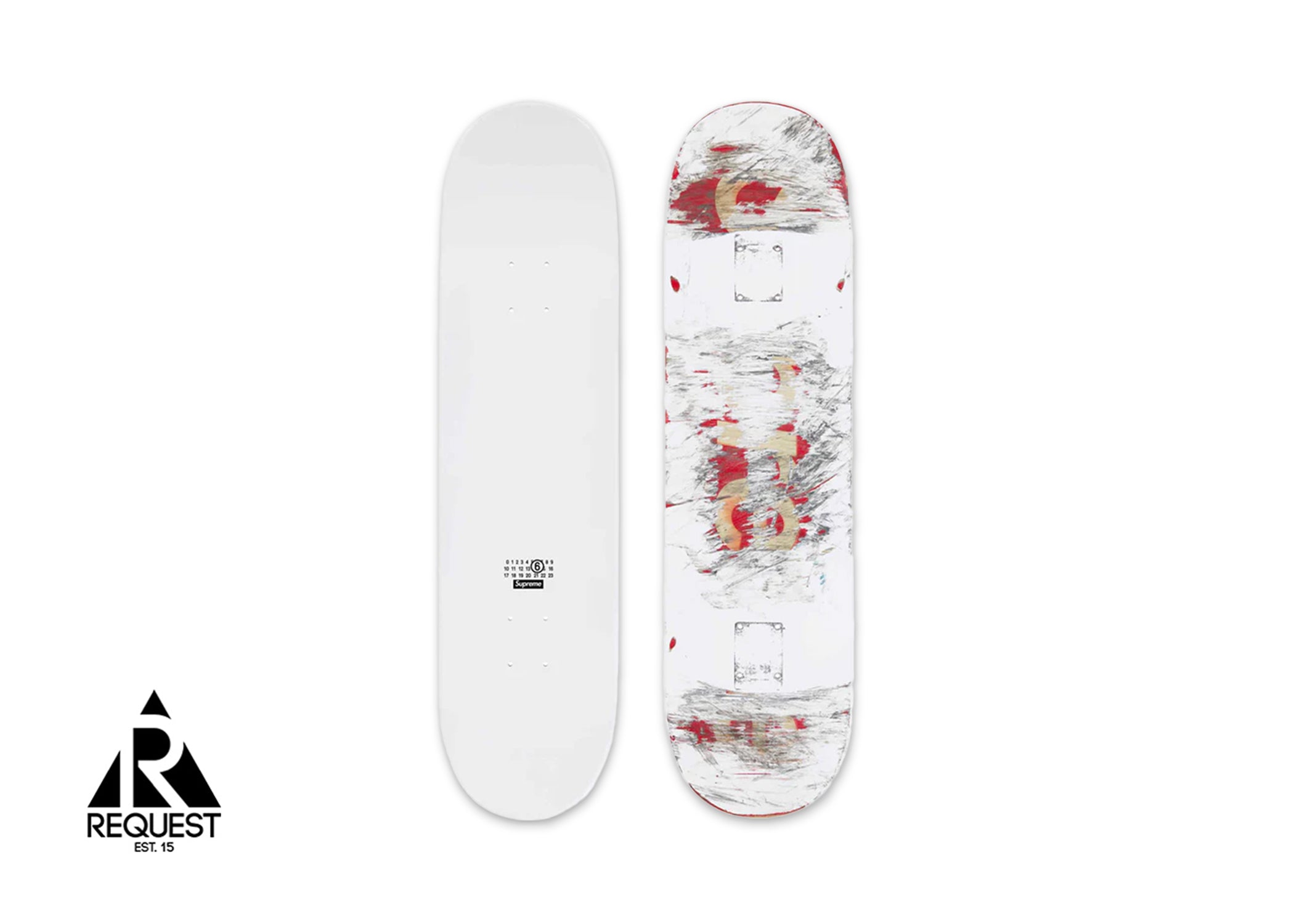 Supreme MM6 Maison Margiela Skateboard Deck “White”