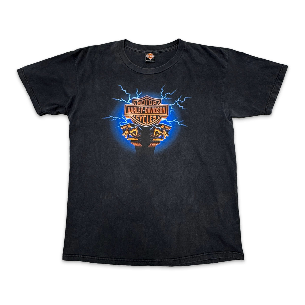 Vintage, Harley Davidson Gargoyles Tee "Washed Black"