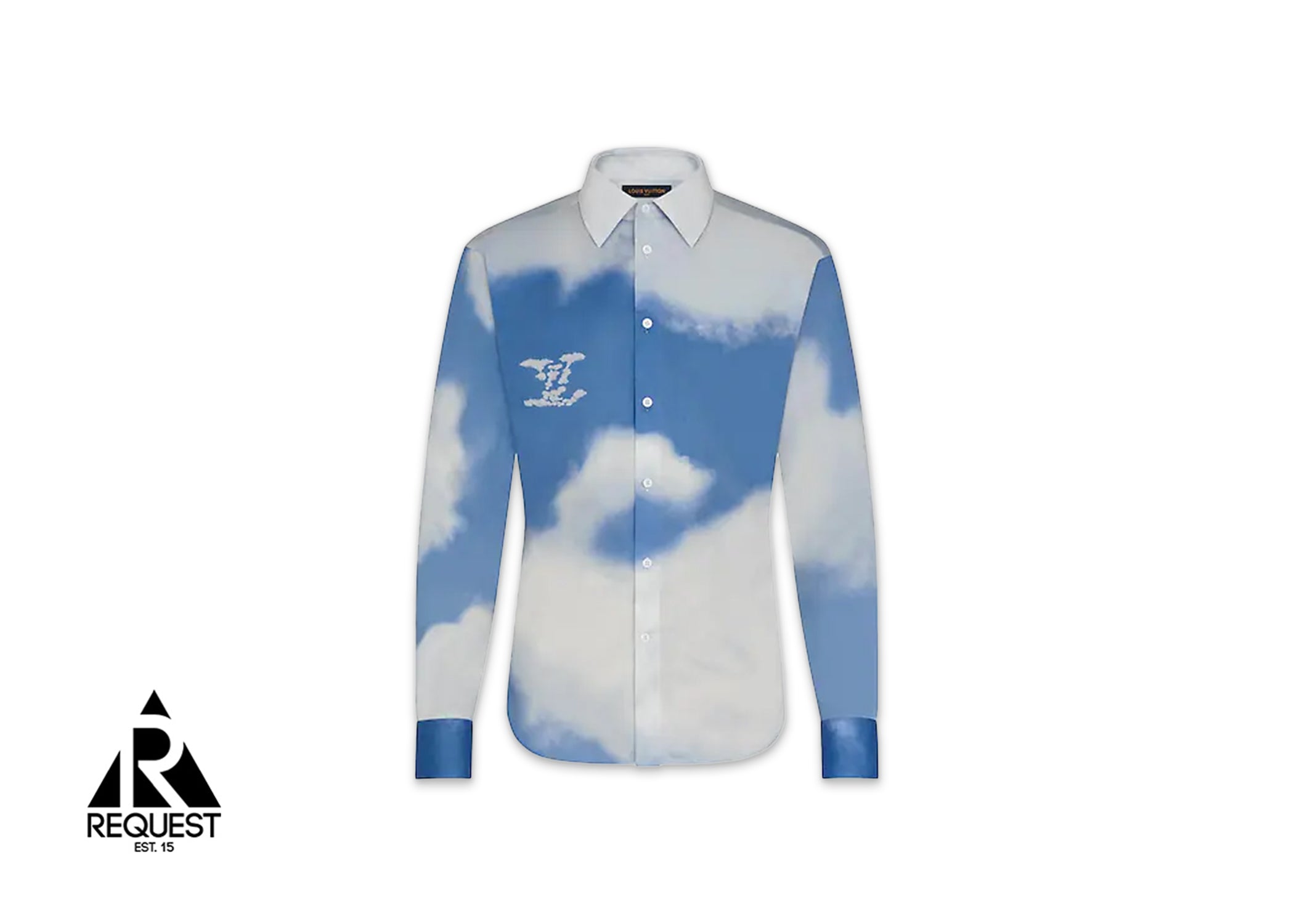 Louis Vuitton Clouds Button Up Shirt "Blue"