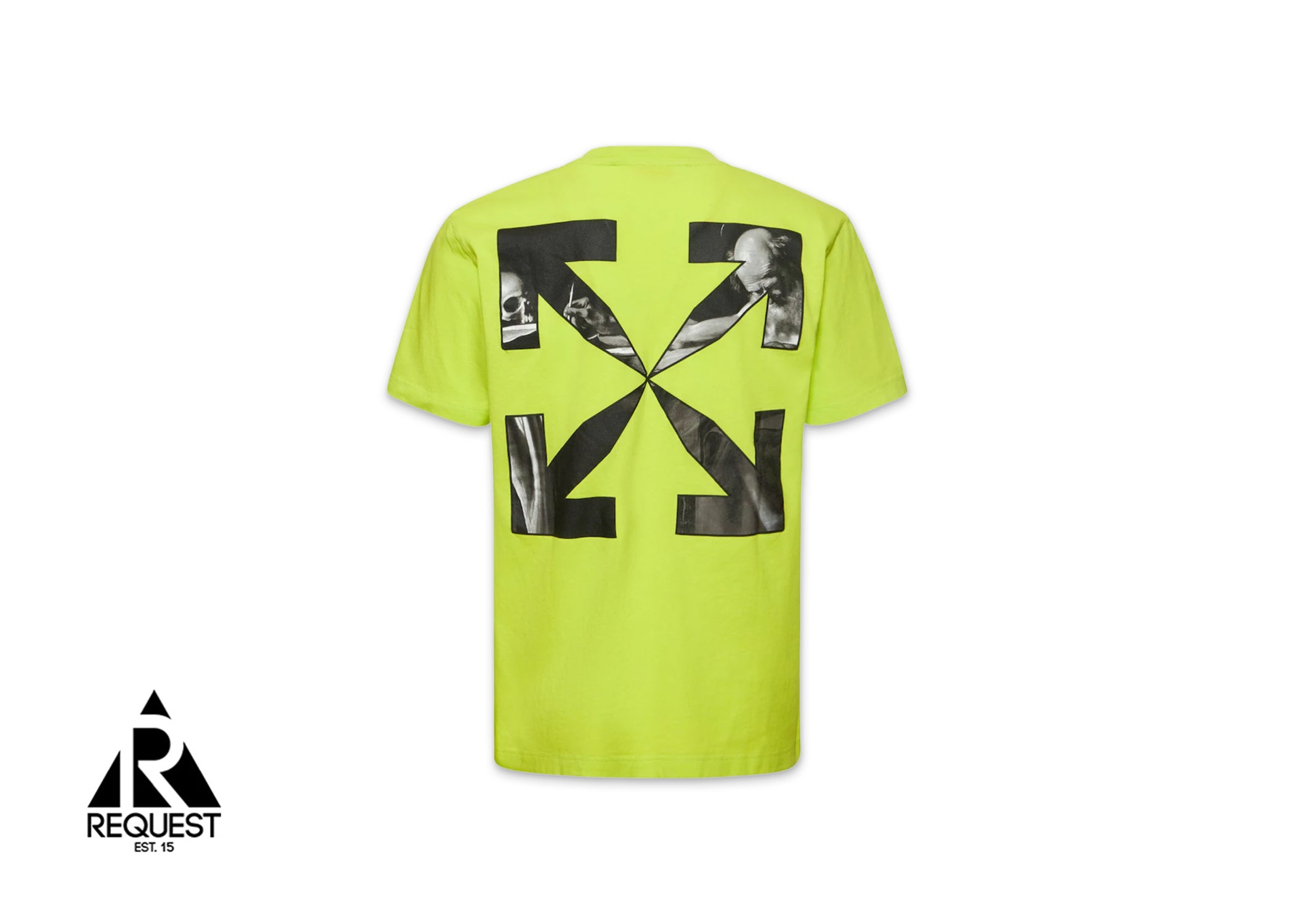 Off-White Caravaggio Arrow Over T-Shirt "Lime"