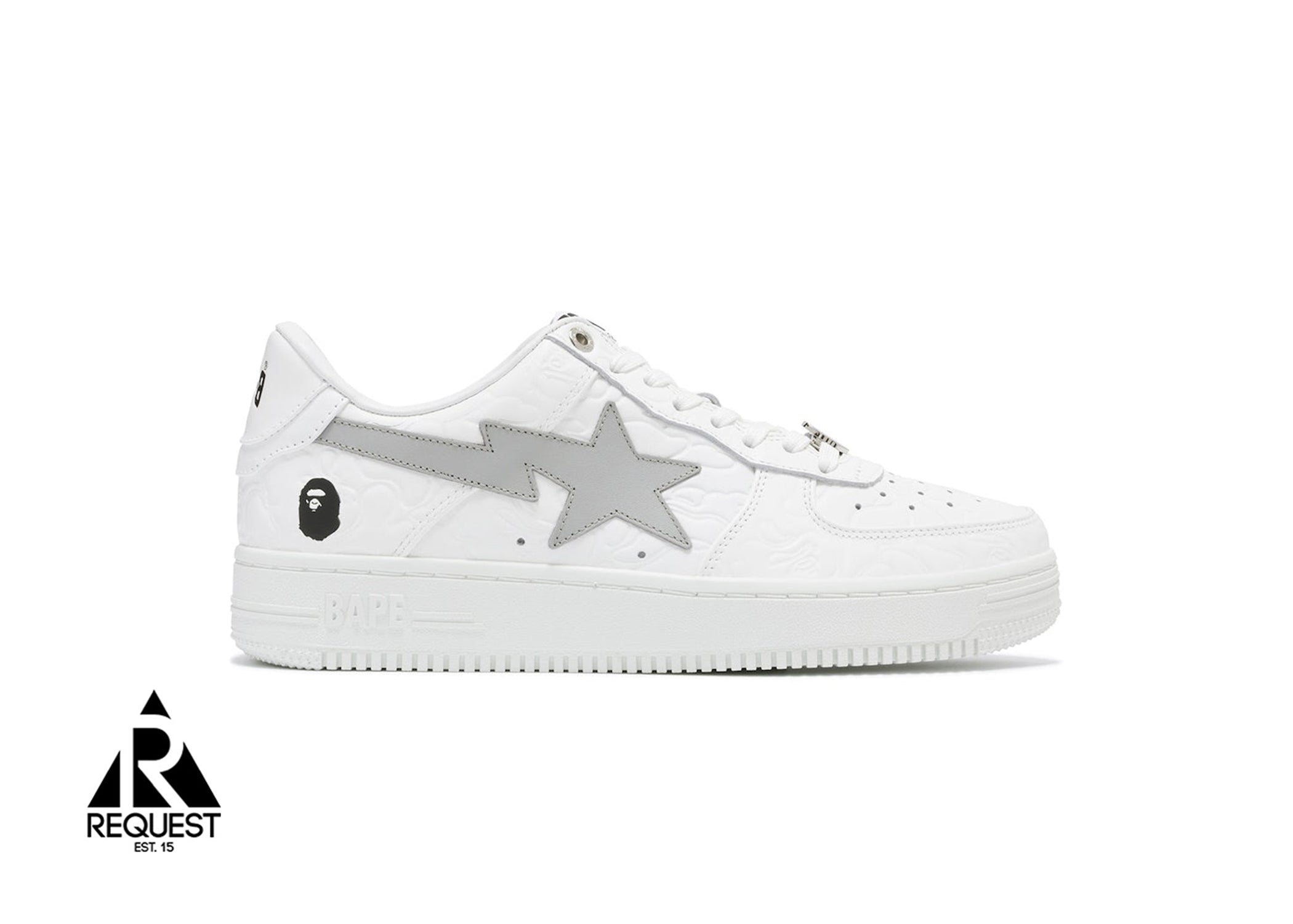 A Bathing Ape Bapesta Low #3 "Line Camo White"