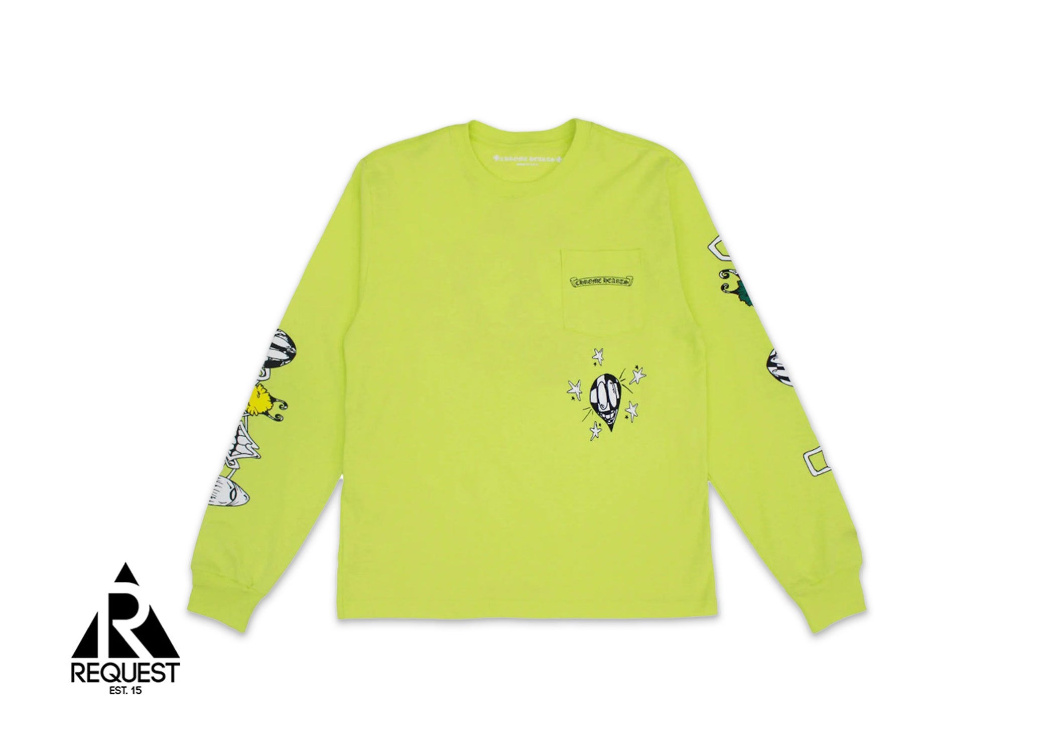 Chrome Hearts Matty Boy Link L/S Tee "Lime Green"