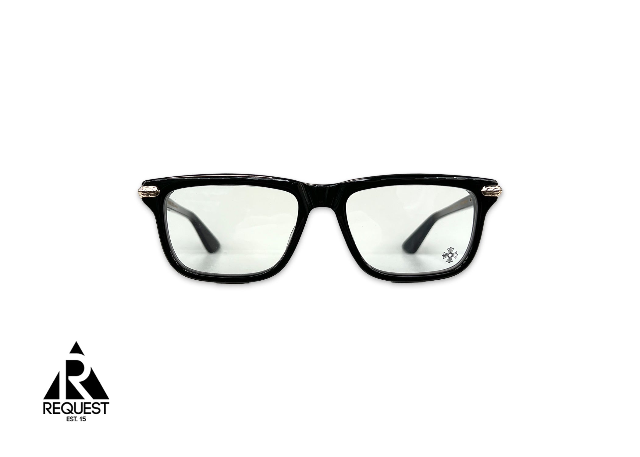 Chrome Hearts, Little Dinger Glasses "Black/Gold"