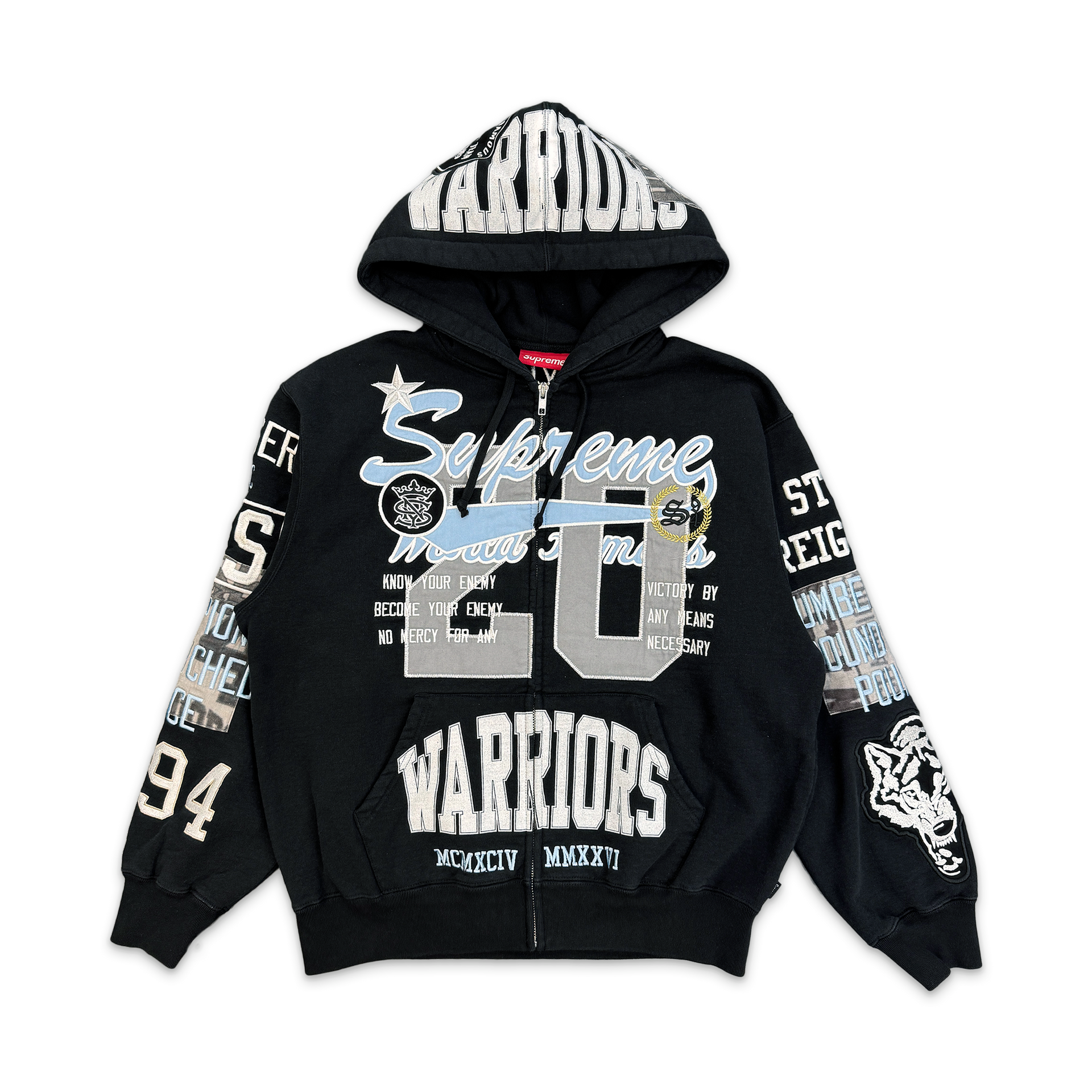 canterbury VODAFONE WARRIORS パーカー　Lサイズ Warriors Appliqué Zip Up Hooded Sweatshirt 