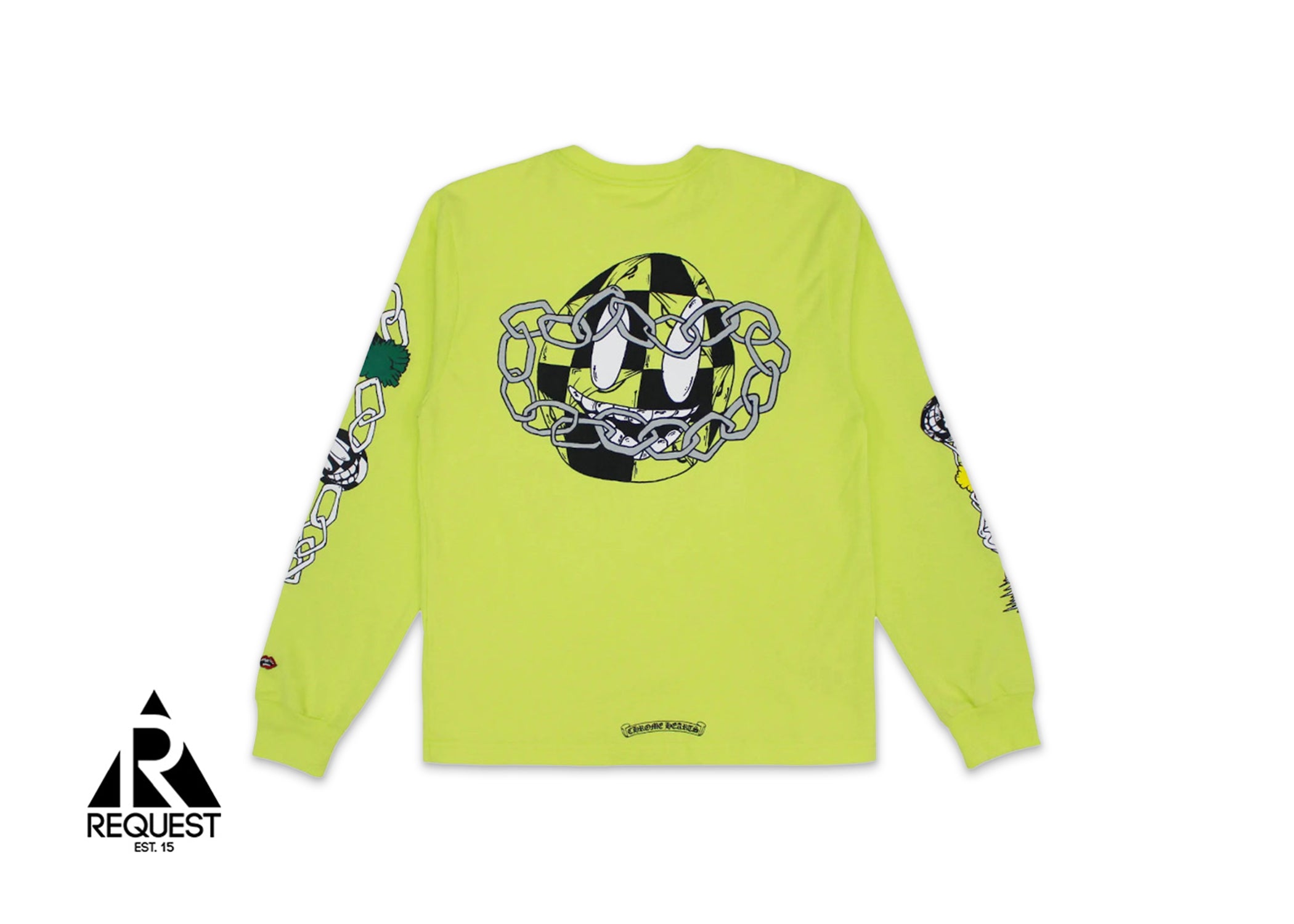 Chrome Hearts Matty Boy Link L/S Tee "Lime Green"