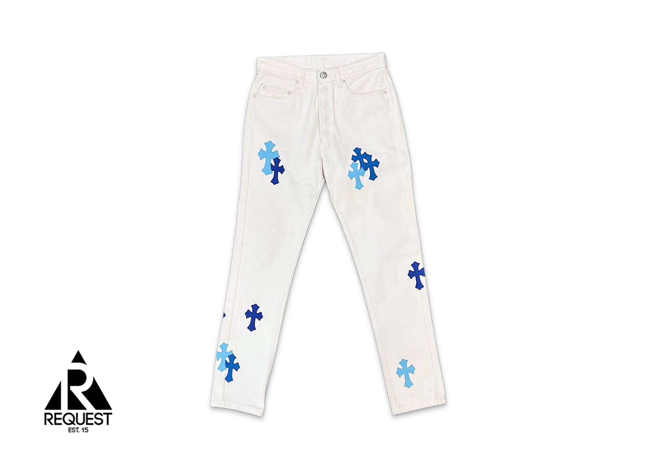 White Denim “Blue Crosses” (St Barth Exclusive)
