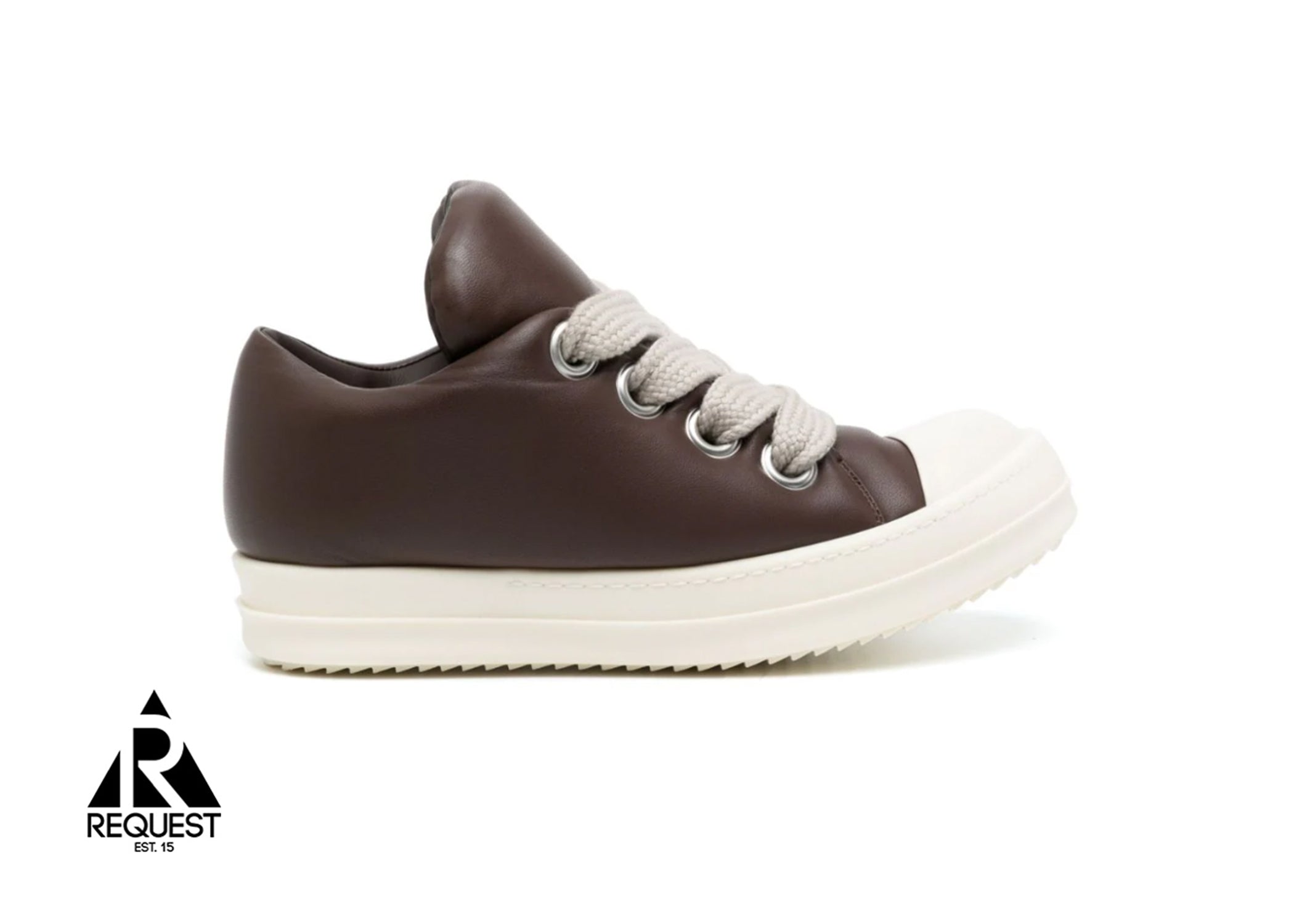 Rick Owens Jumbo Lace Padded Ramones Low "Brown"