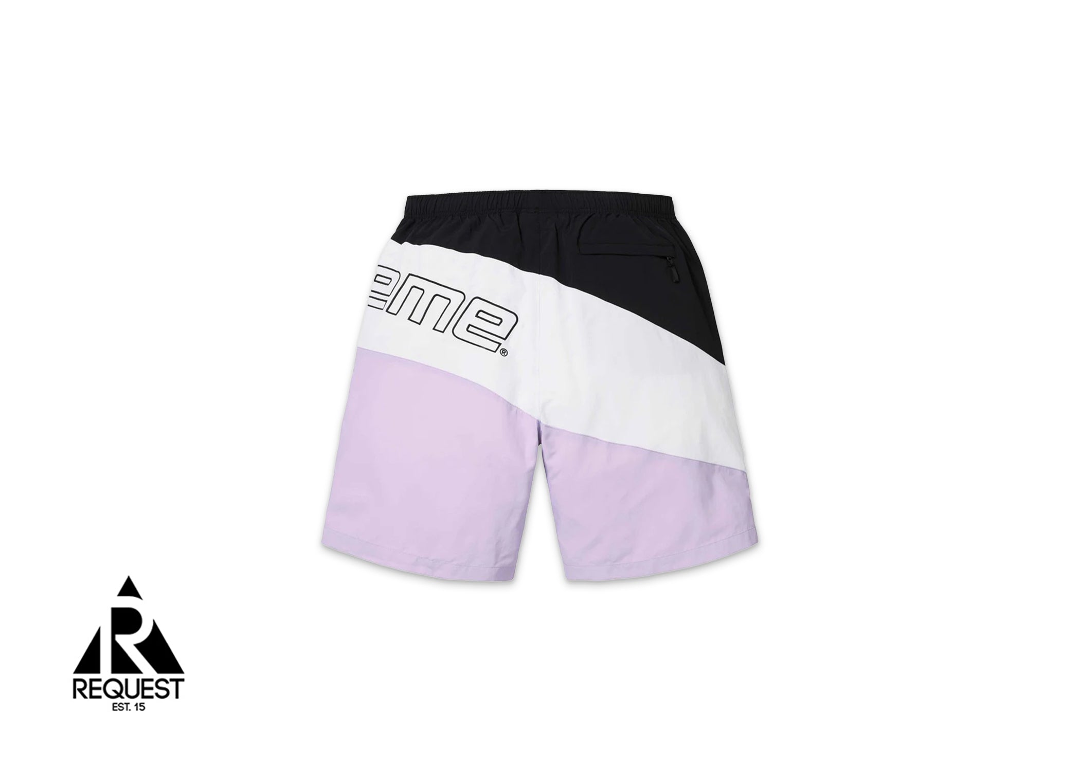 Supreme Curve Nylon Shorts "Light Purple”