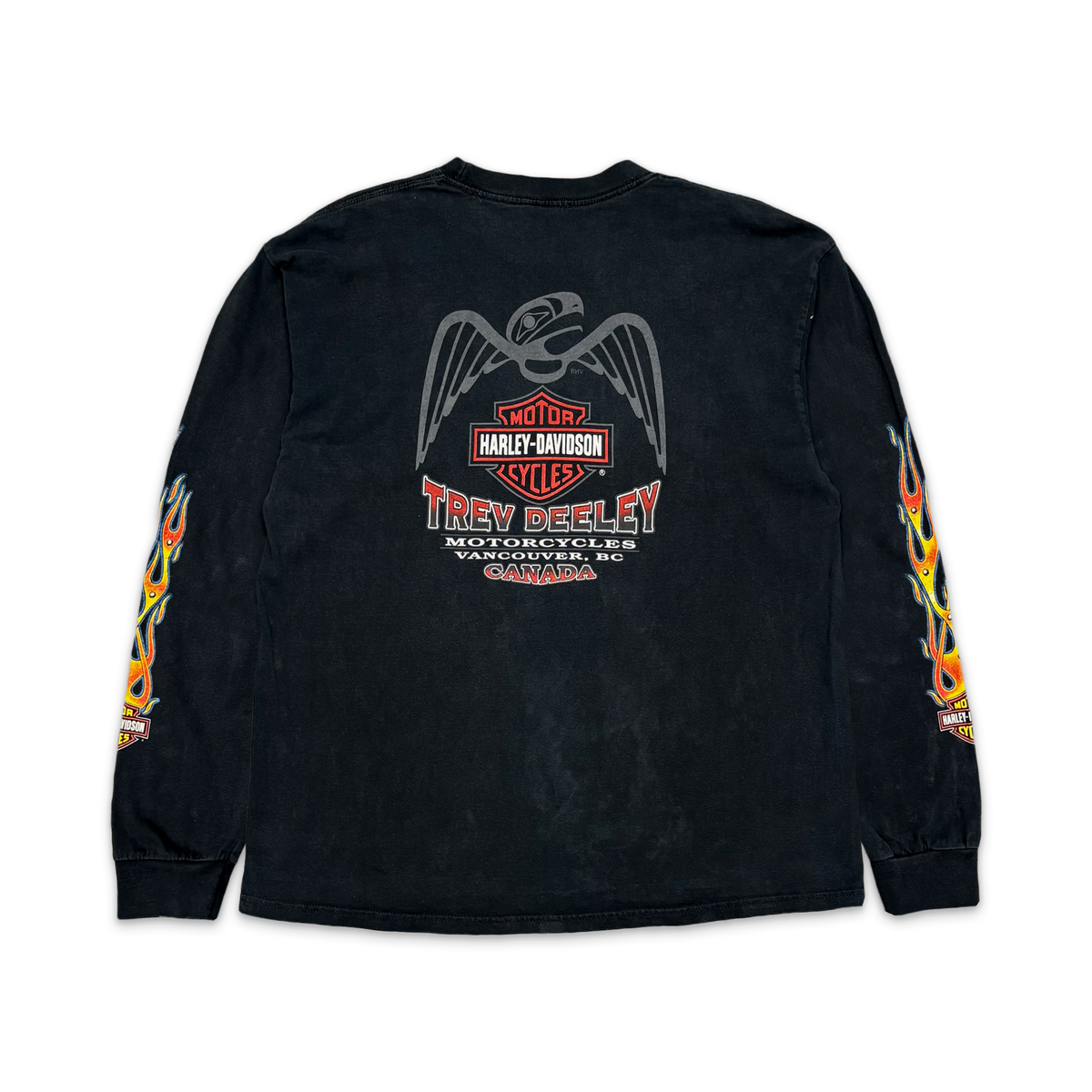 Vintage, Harley Davidson Where Legends Roam L/S Tee "Black"