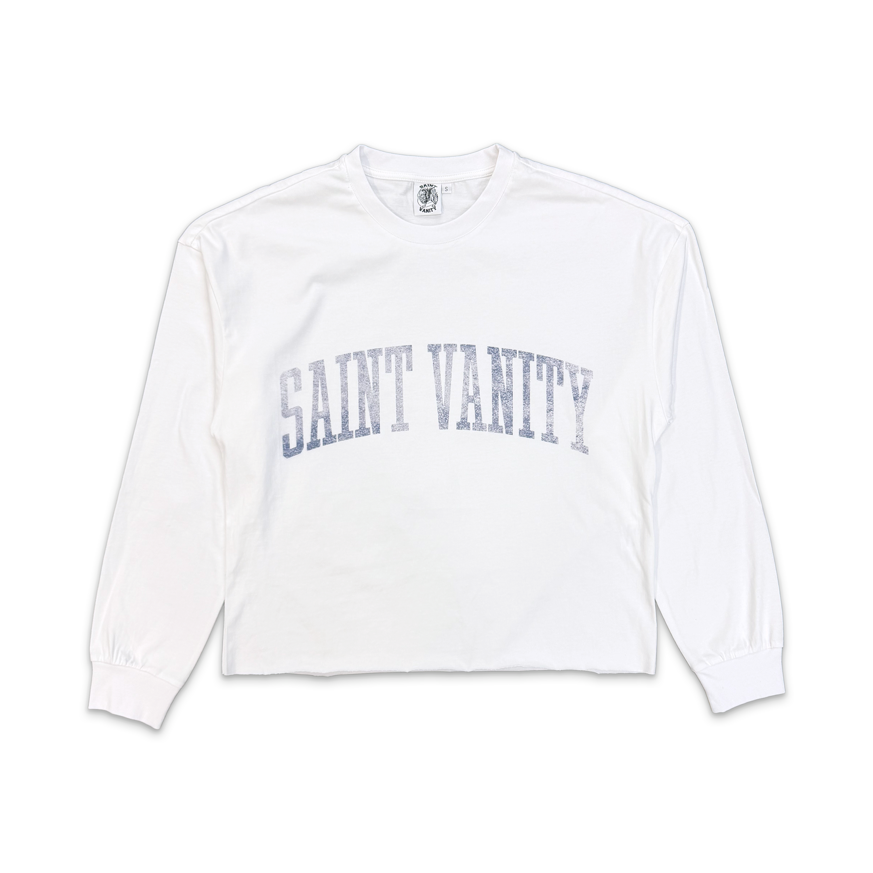Saint Vanity, The Standard Logo L/S Tee "White Blue"