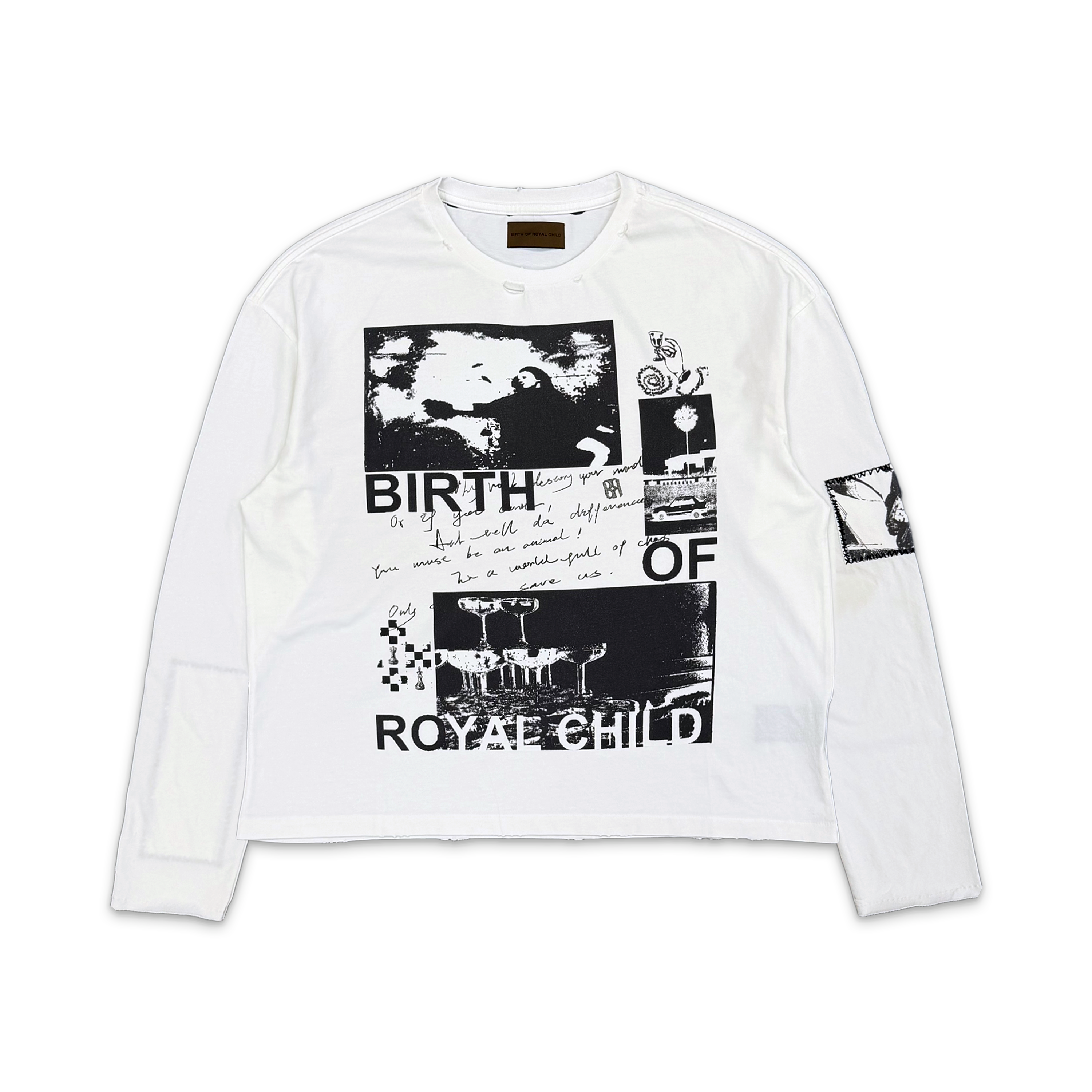 Birth of Royal Child, 90s Hollywood L/S Tee "White"
