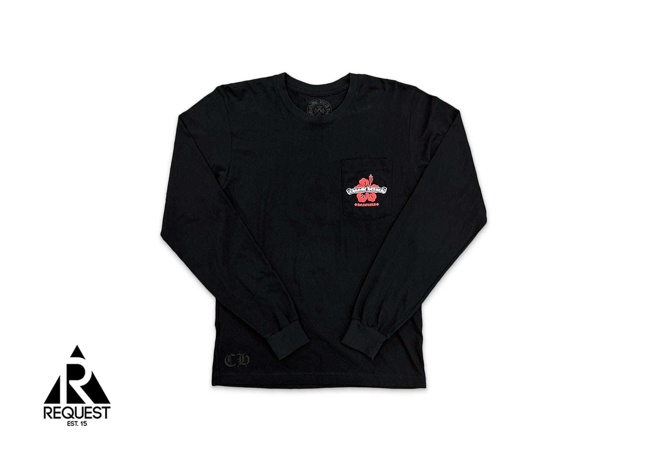 Chrome Hearts Honolulu Exclusive Hibiscus L/S Tee “Black”