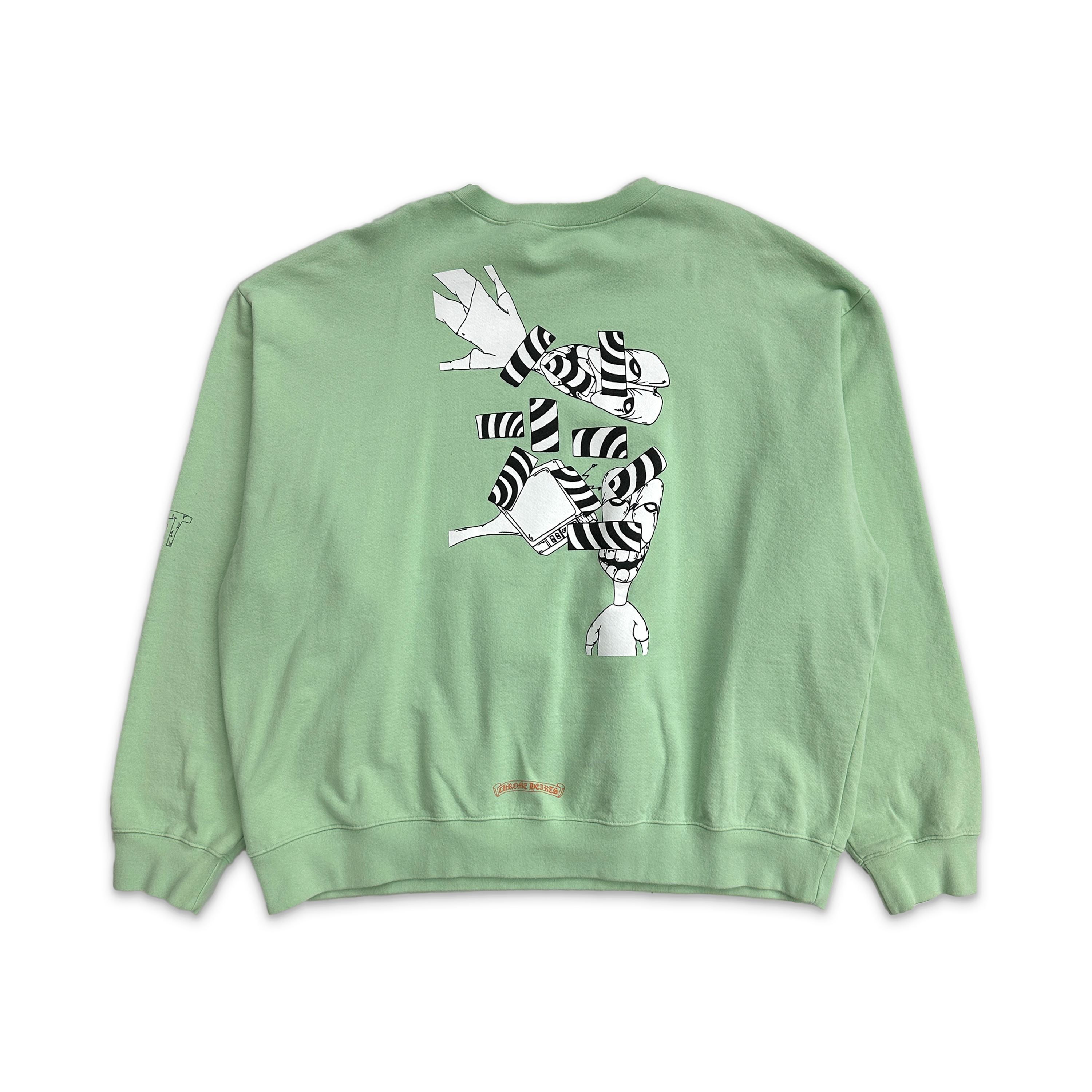 Chrome Hearts, Matty Boy Lust Crewneck "Sea Foam"