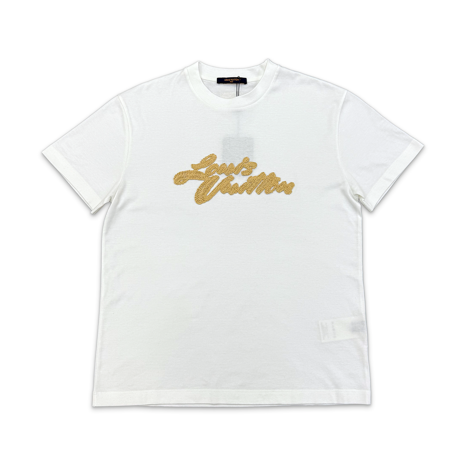 Tシャツ・カットソー WOOALONG Signature Embroidery Tshirt WHITE SE3DTS527WH Embroidered Signature T-Shirt