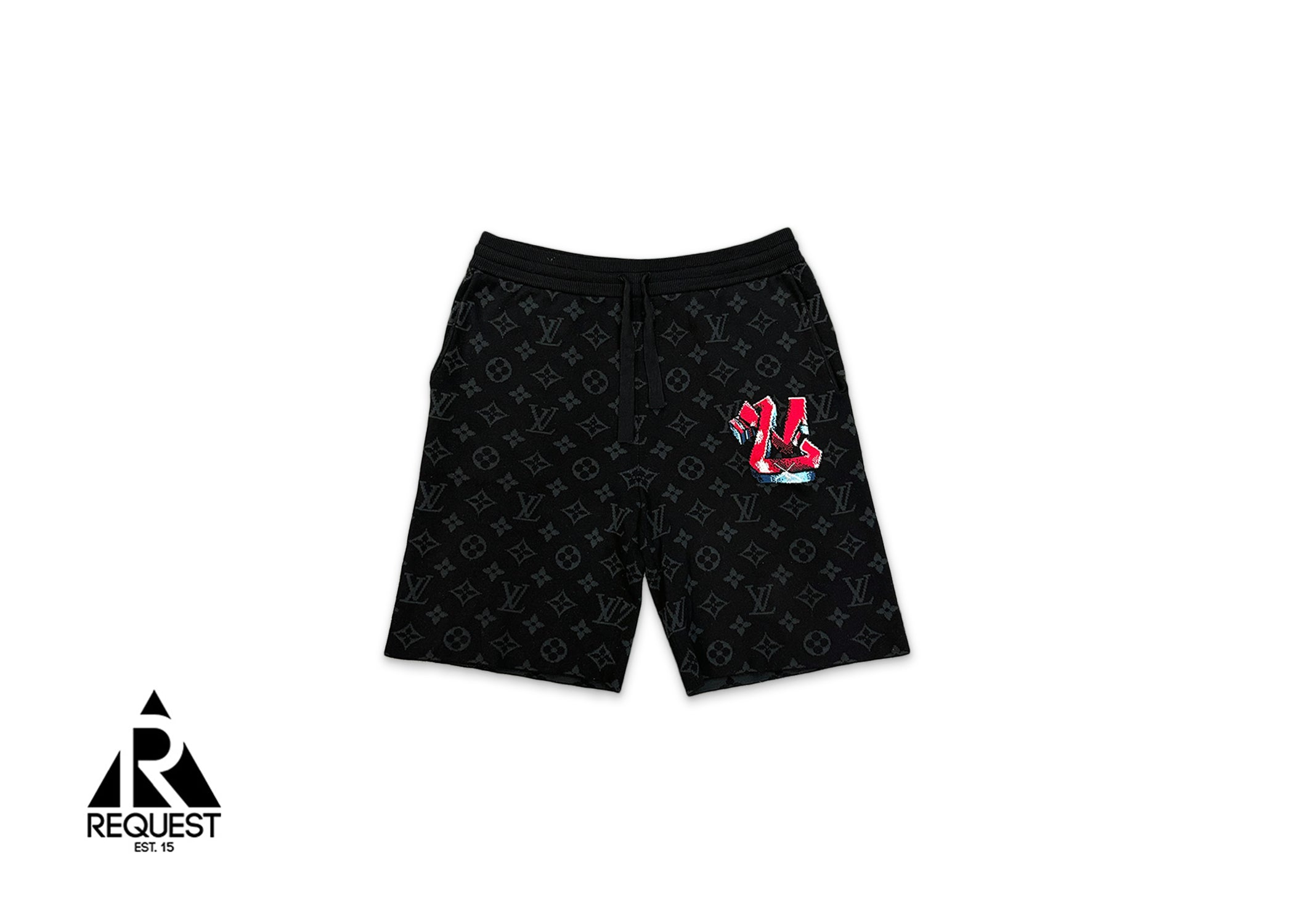 Graffiti-Print Monogram Shorts