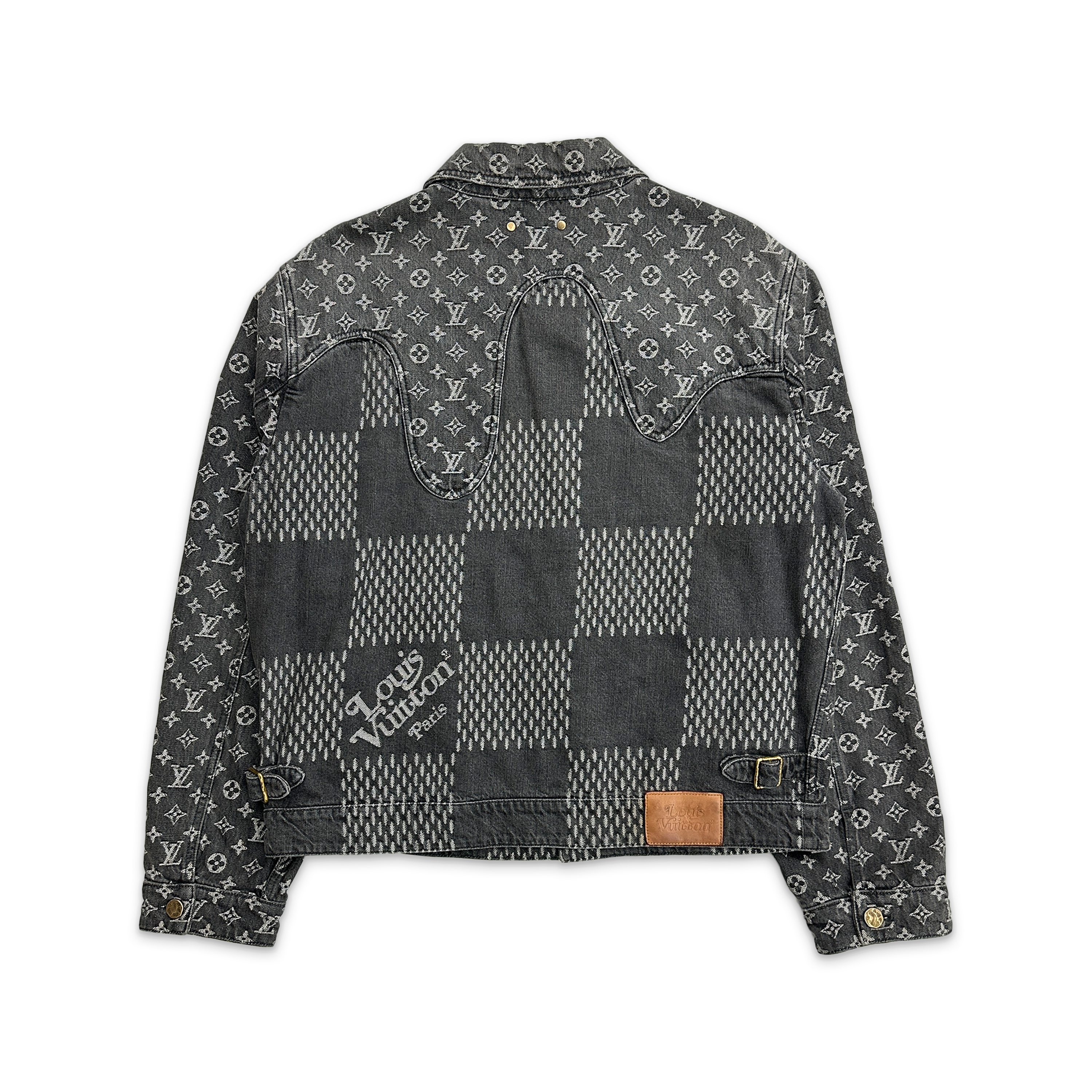 Nigo Damier Waves Monogram Denim Jacket "Black"
