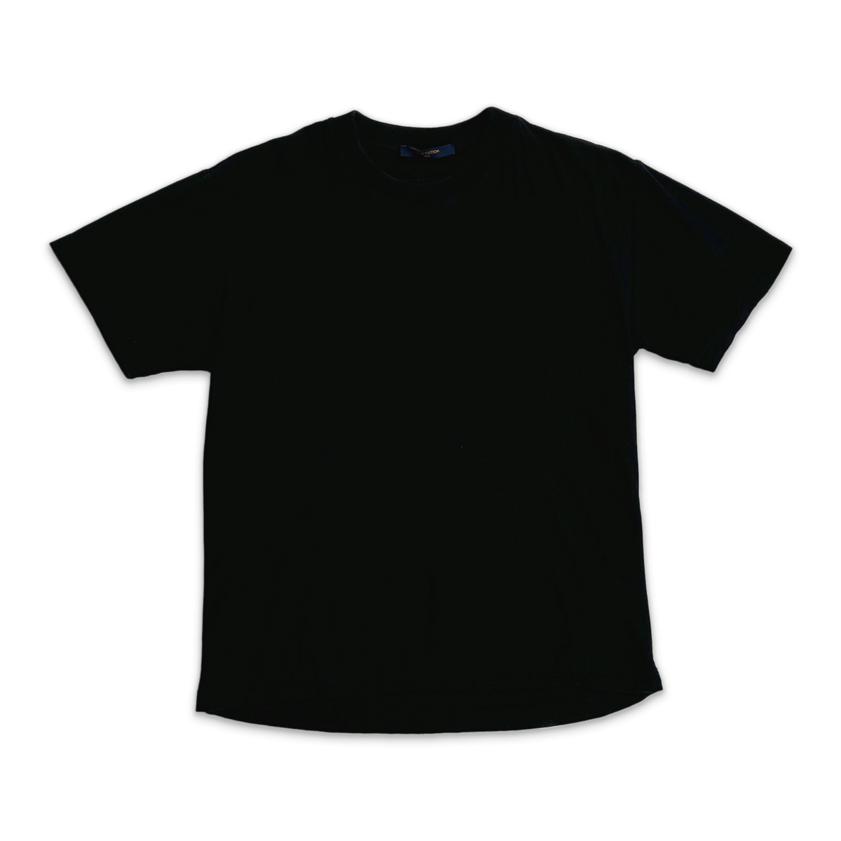 Satin Applique Space Logo Tee "Black"