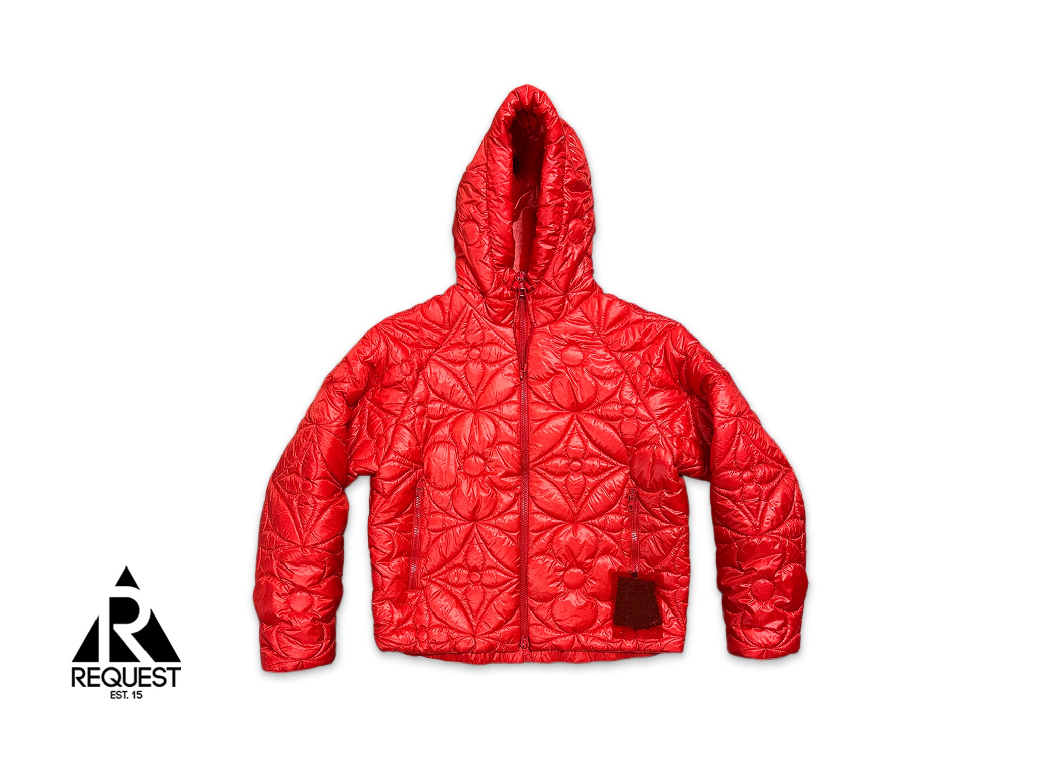 Louis Vuitton, LVSE Flower Quilted Hoodie Jacket "Red"