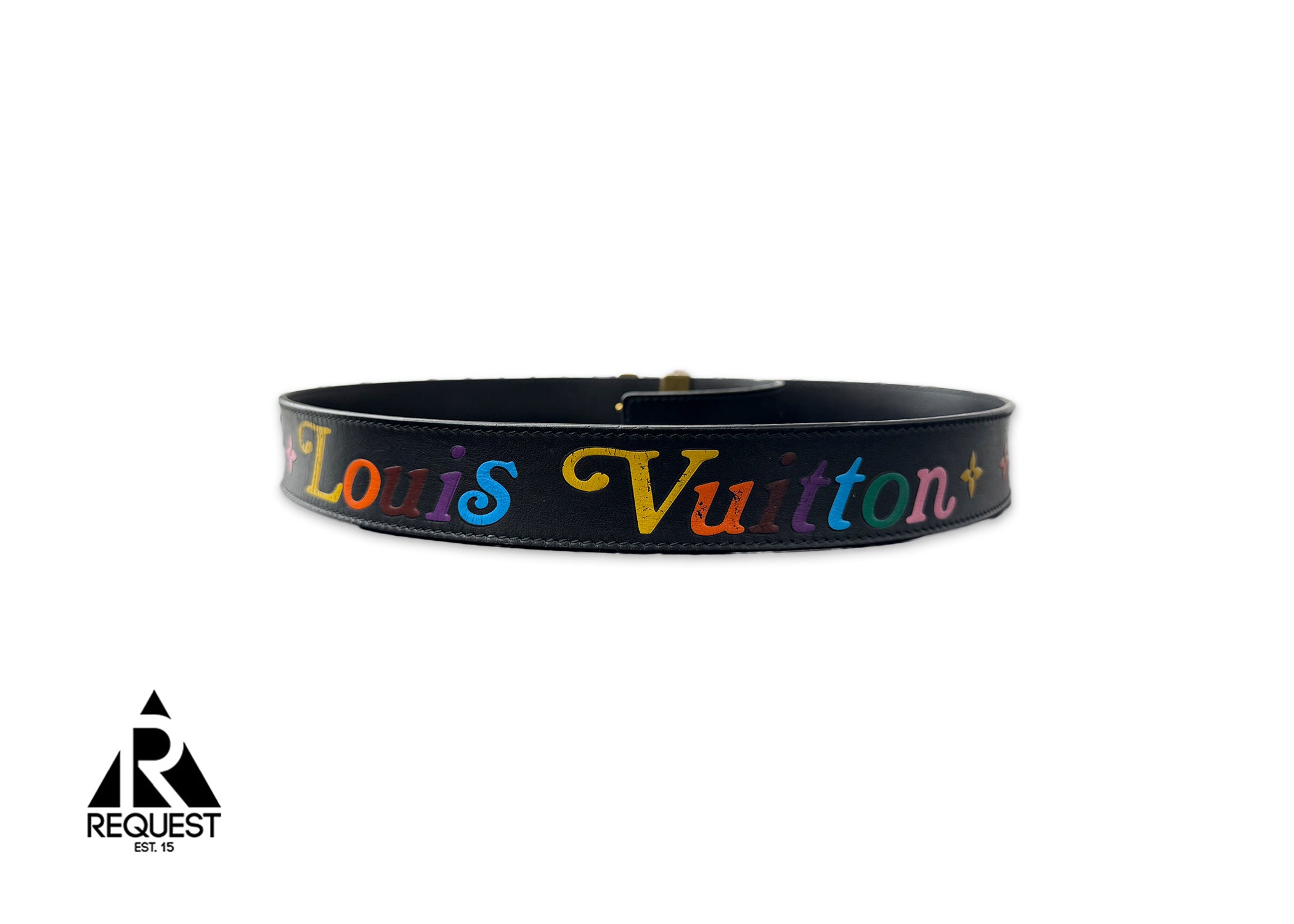 LV 40MM Multicolor Belt "Black"