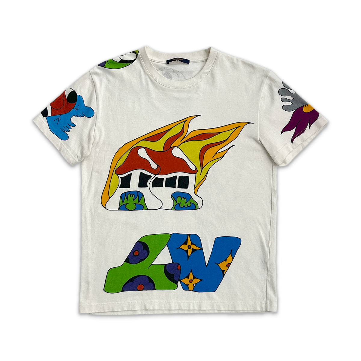 Burning House Tee "White"