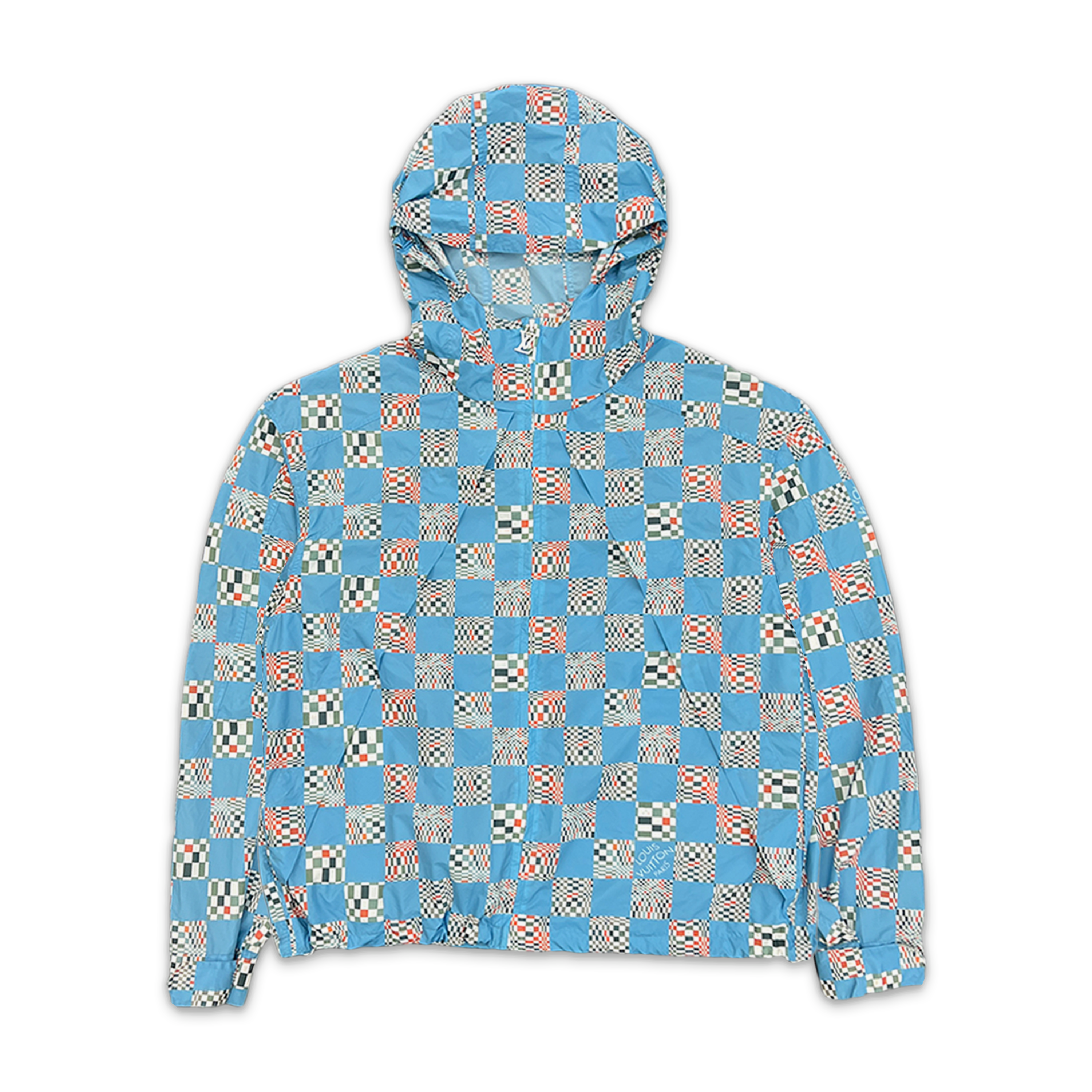 Louis Vuitton, Distorted Damier Windbreaker "Sky Blue"