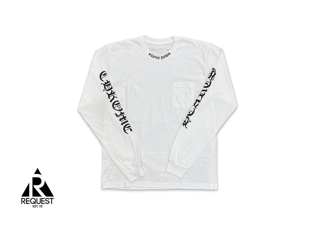 Chrome Hearts Love You Neck Logo L/S Tee 