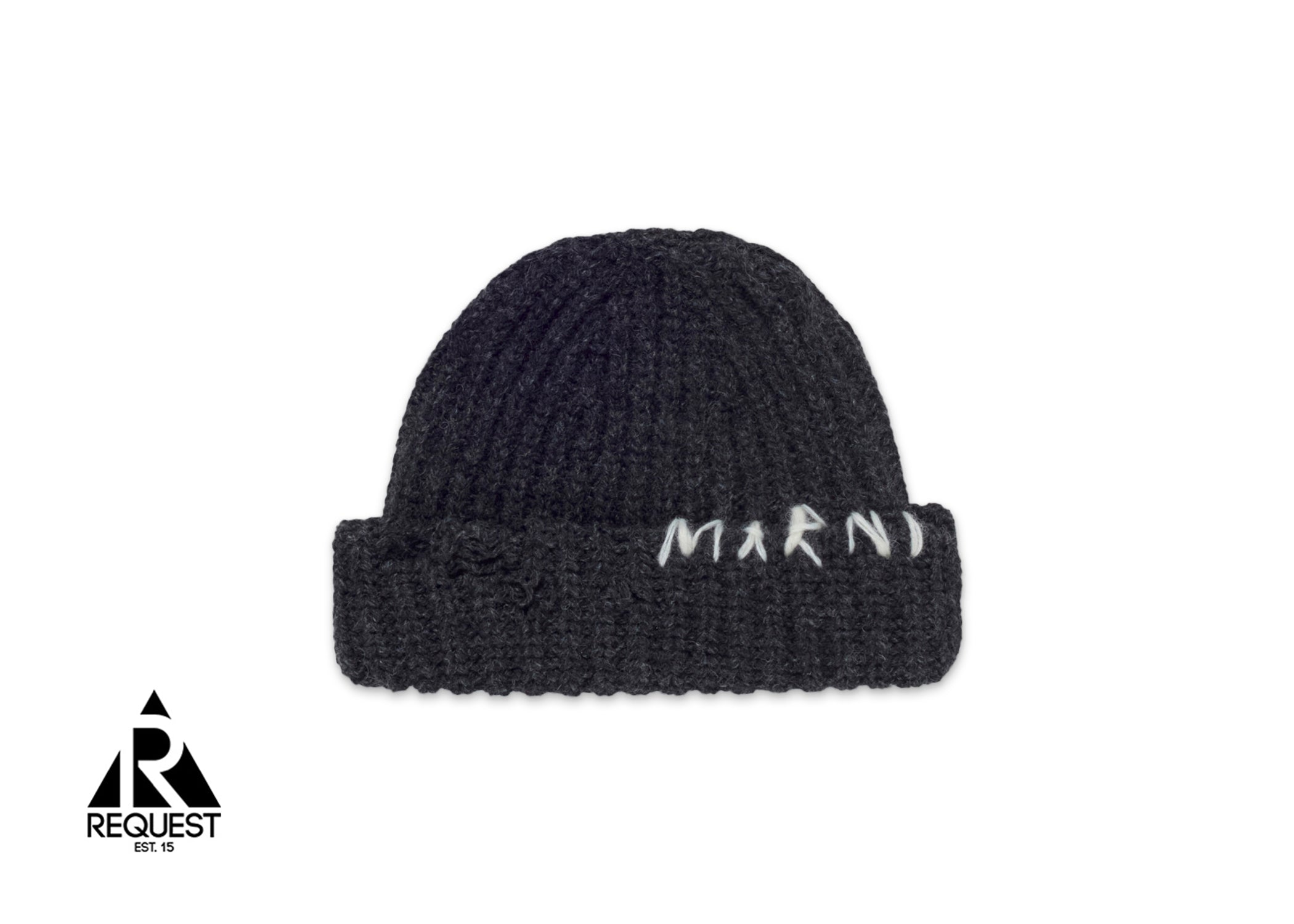 Marni Broken Fisherman Beanie “Dark Grey”