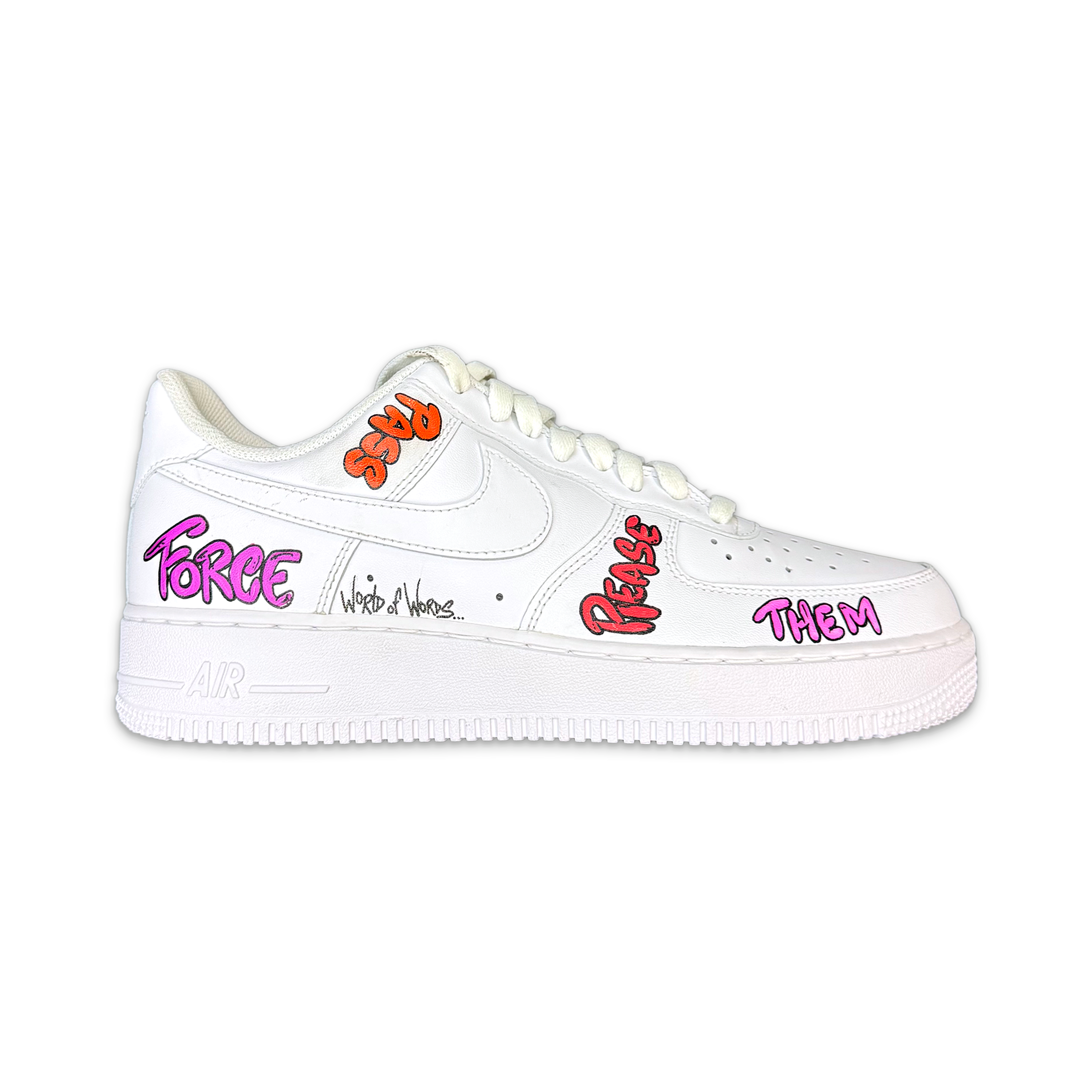 nike air force 1 word