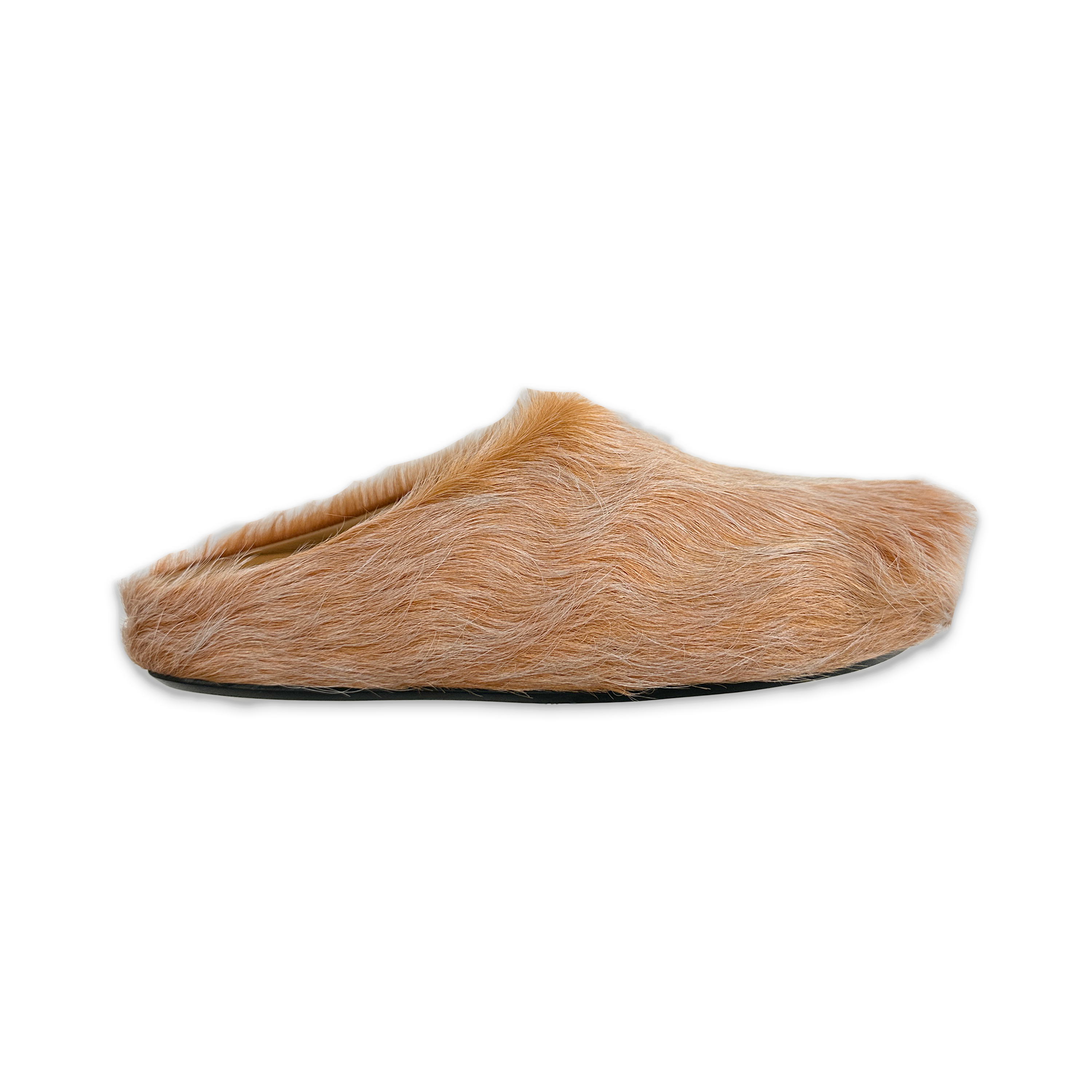 Calf Hair Sabot Slipper "Winter Wheat"