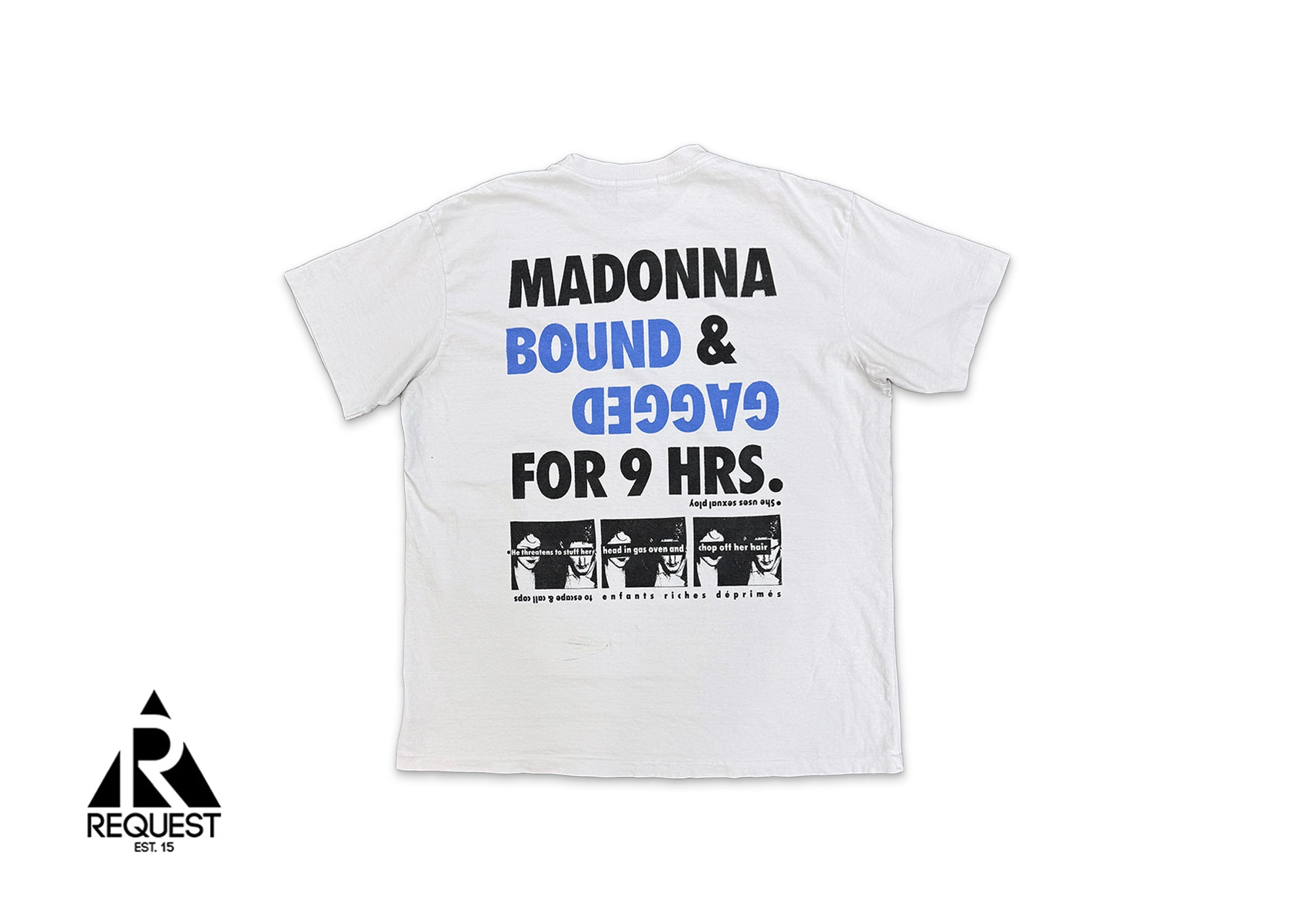 Madonna Bonds of Matrimony Tee "Blue White"