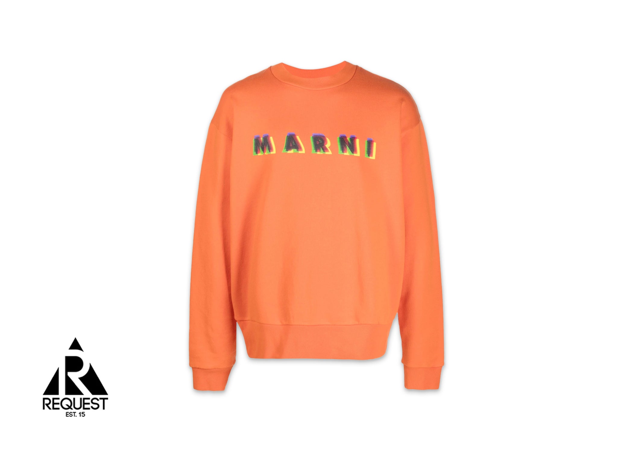 Marni Logo Crewneck Sweatshirt “Orange Multi”