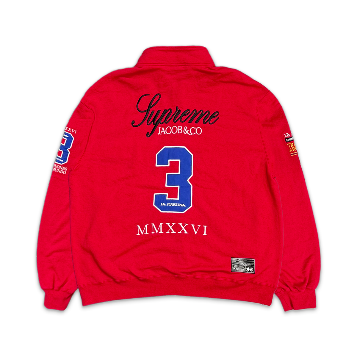 La Martina Zip Up Sweatshirt "Red"