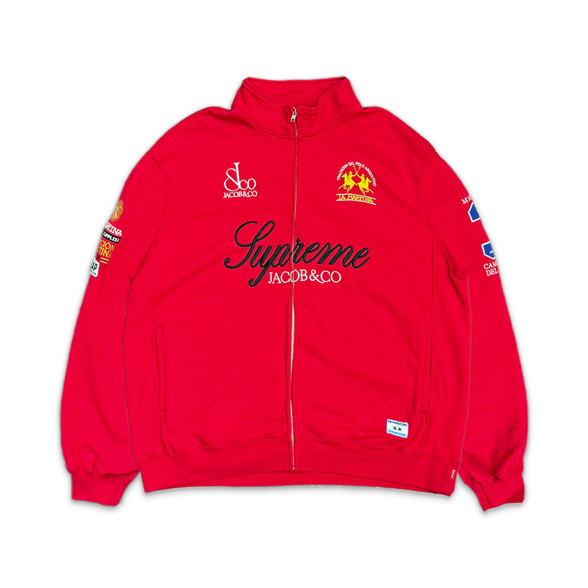 La Martina Zip Up Sweatshirt "Red"