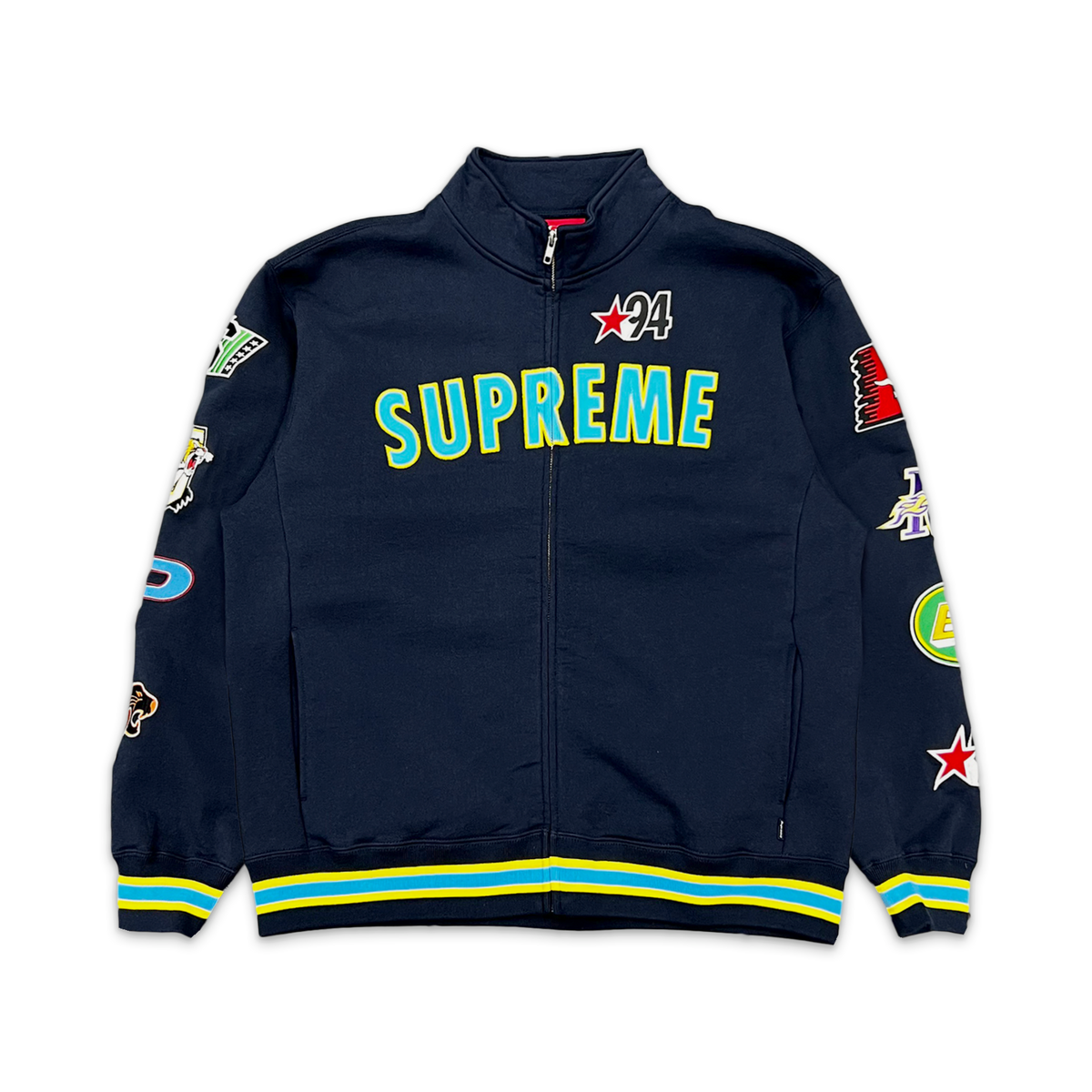 Supreme, Mascots Zip Up Sweatshirt SS26 "Navy"