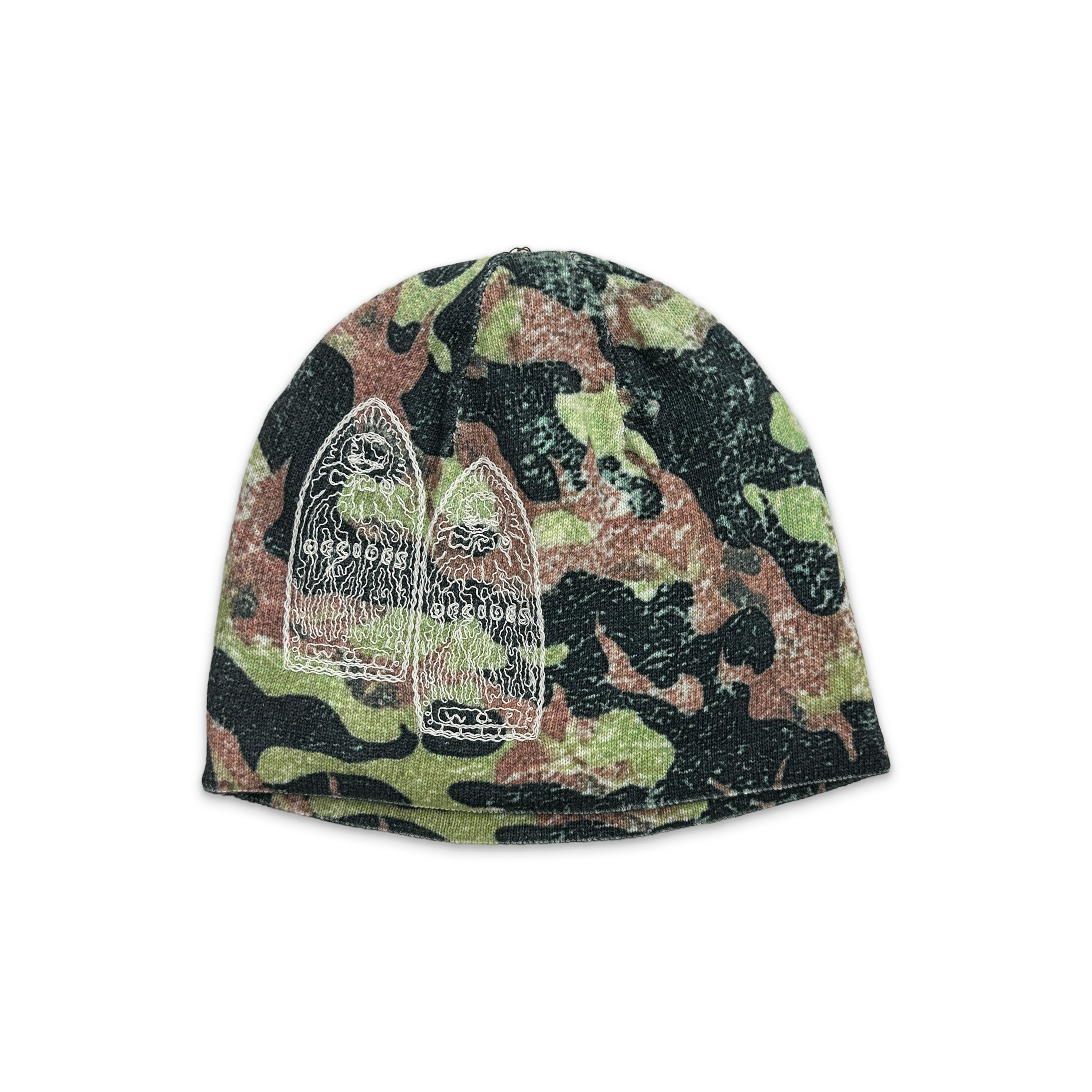 Flame Camo Knit Beanie "Multi"