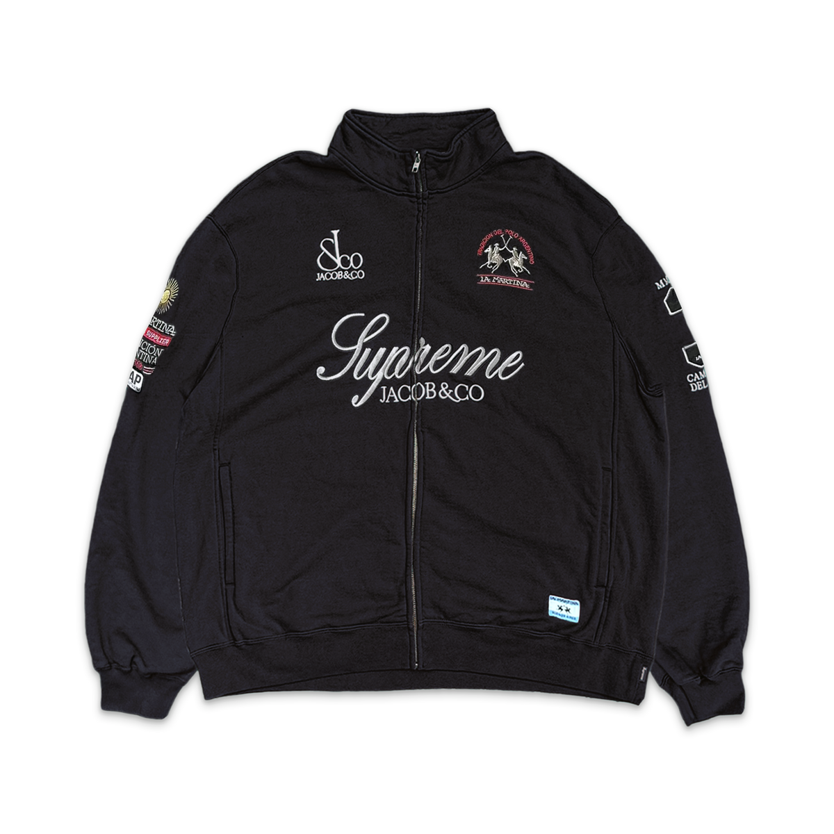 La Martina Zip Up Sweatshirt "Black"