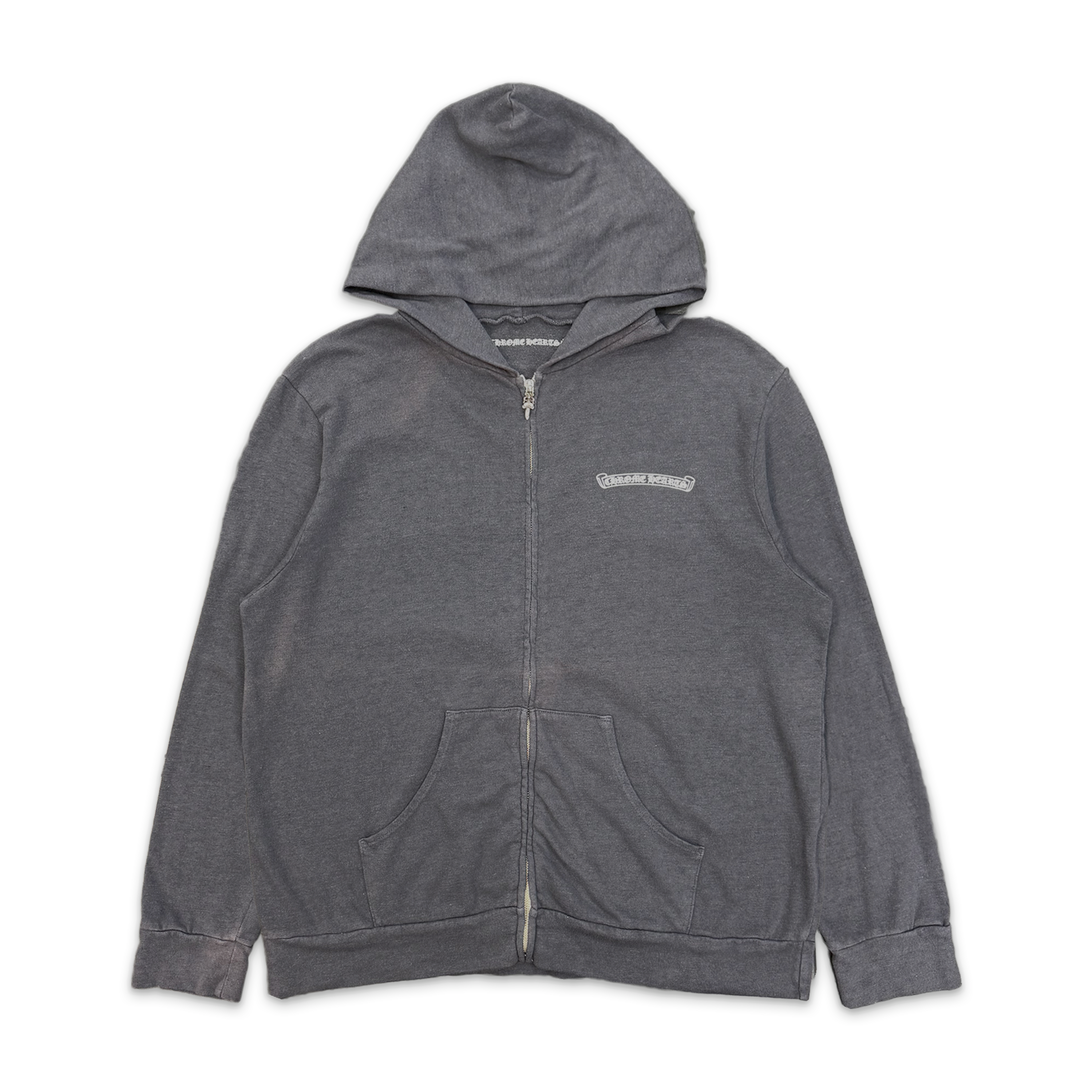 Chrome Hearts Matty Boy Zip Up Hoodie "Grey"