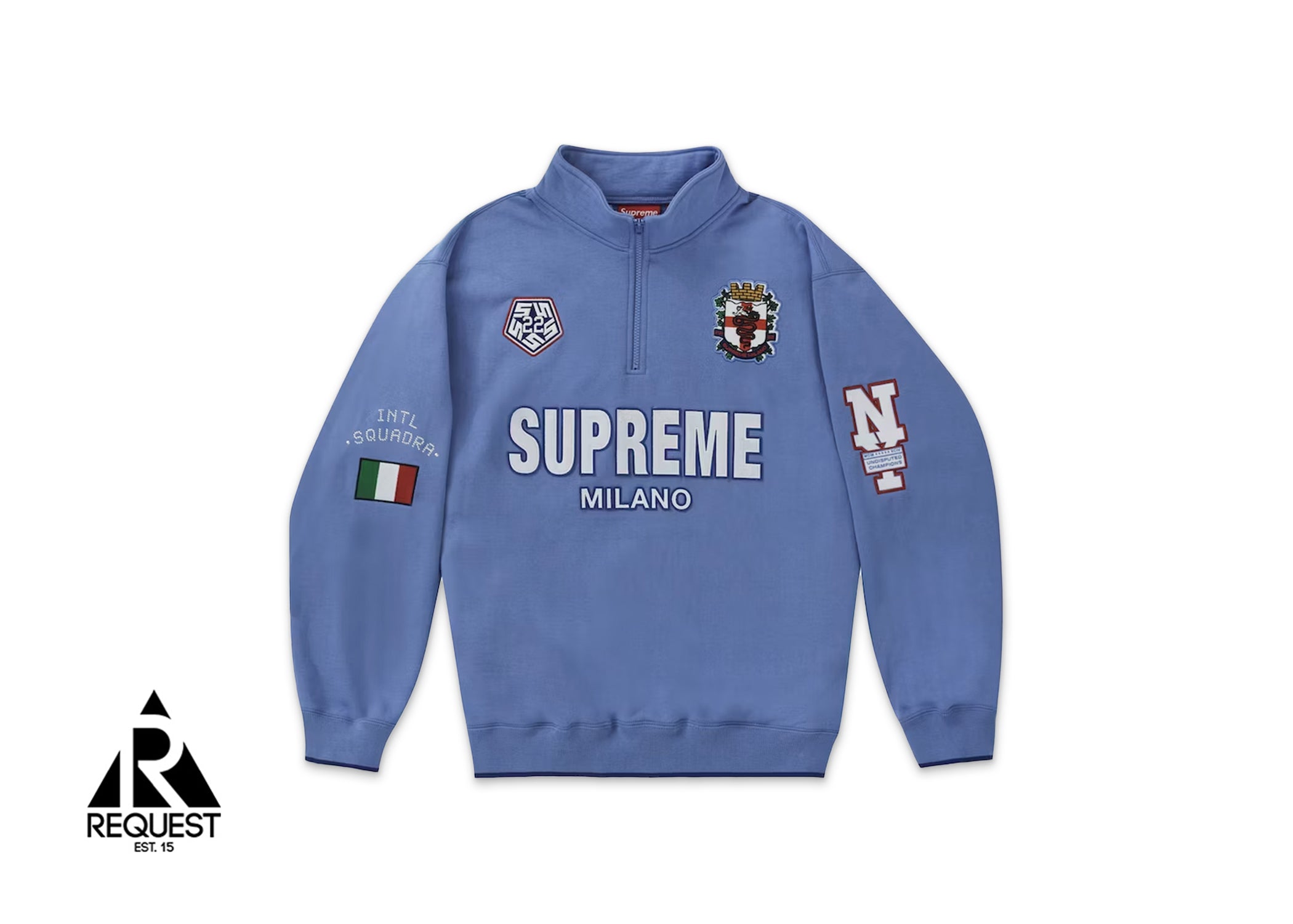 Supreme Milano Half Zip Pullover "Light Blue"