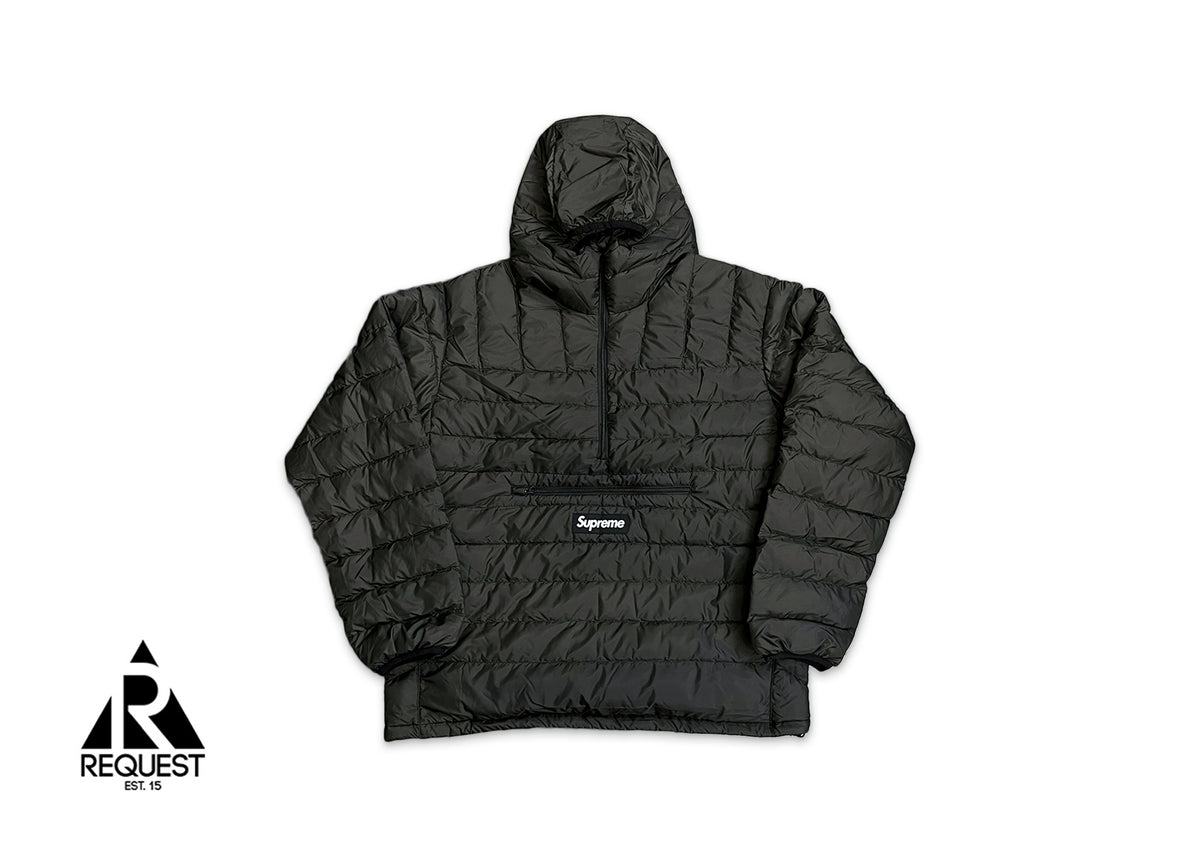 Micro Down Half Zip Hooded Pullover 