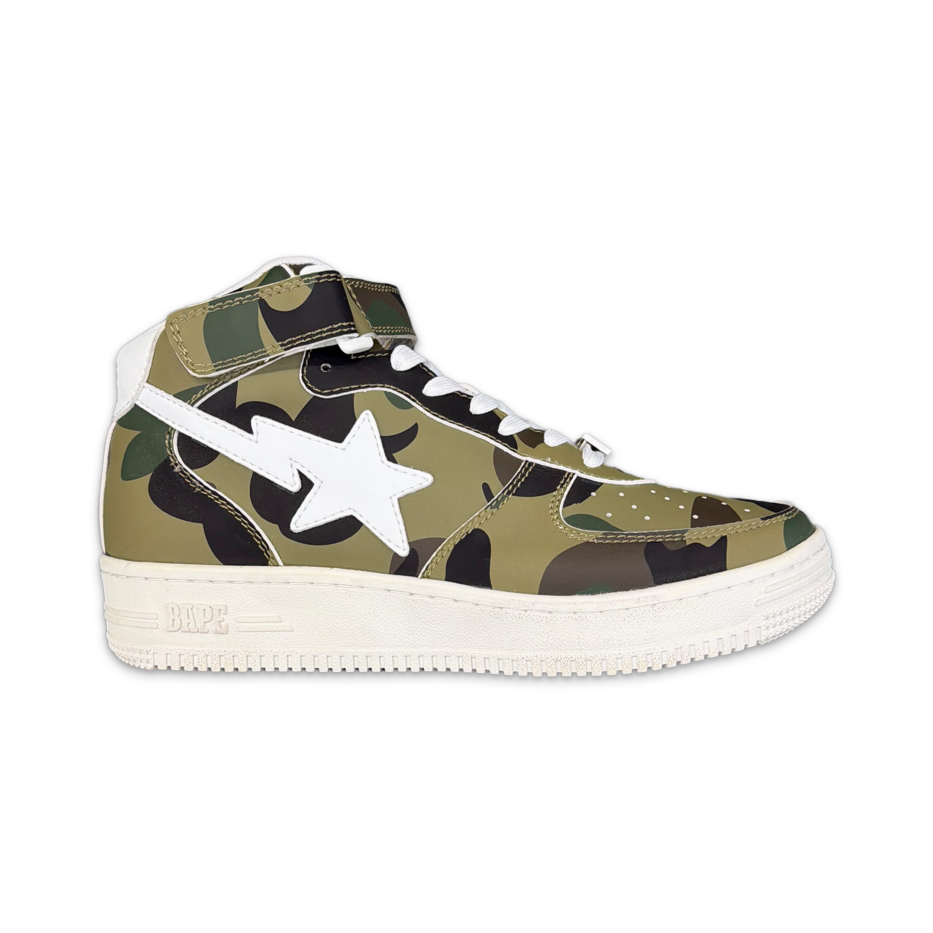 A Bathing Ape (BAPE), Bapesta 1st Camo Mid "Green"