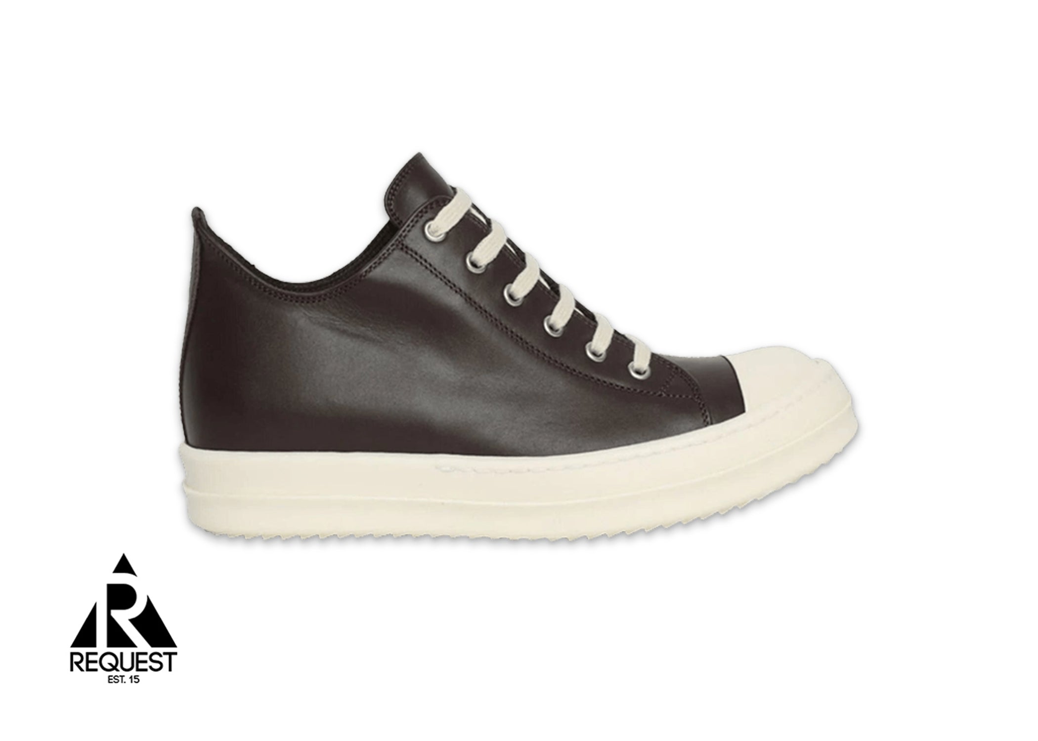 Rick Owens Ramones Leather Low "Brown Milk"