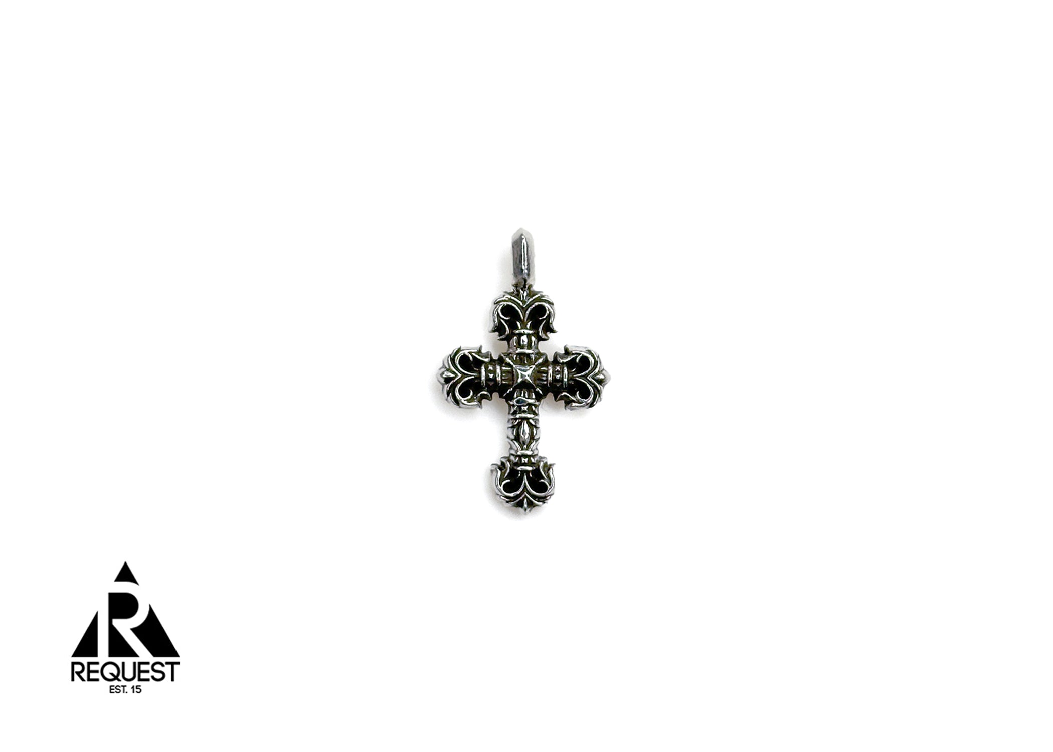 Tiny Filigree Cross Pendent ".925 SIilver"