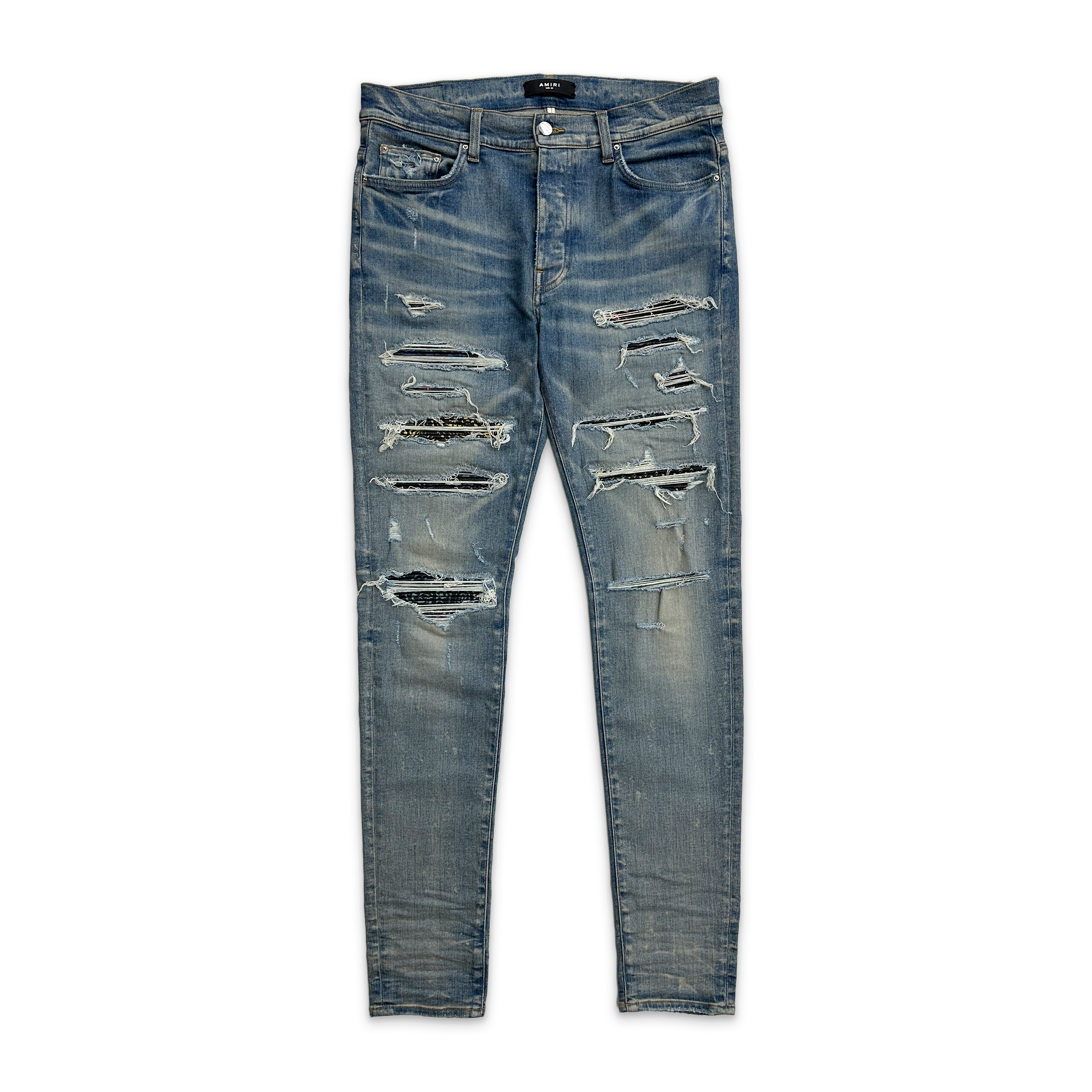 Multicolor Paisley Thrasher Denim "Clay Indigo"
