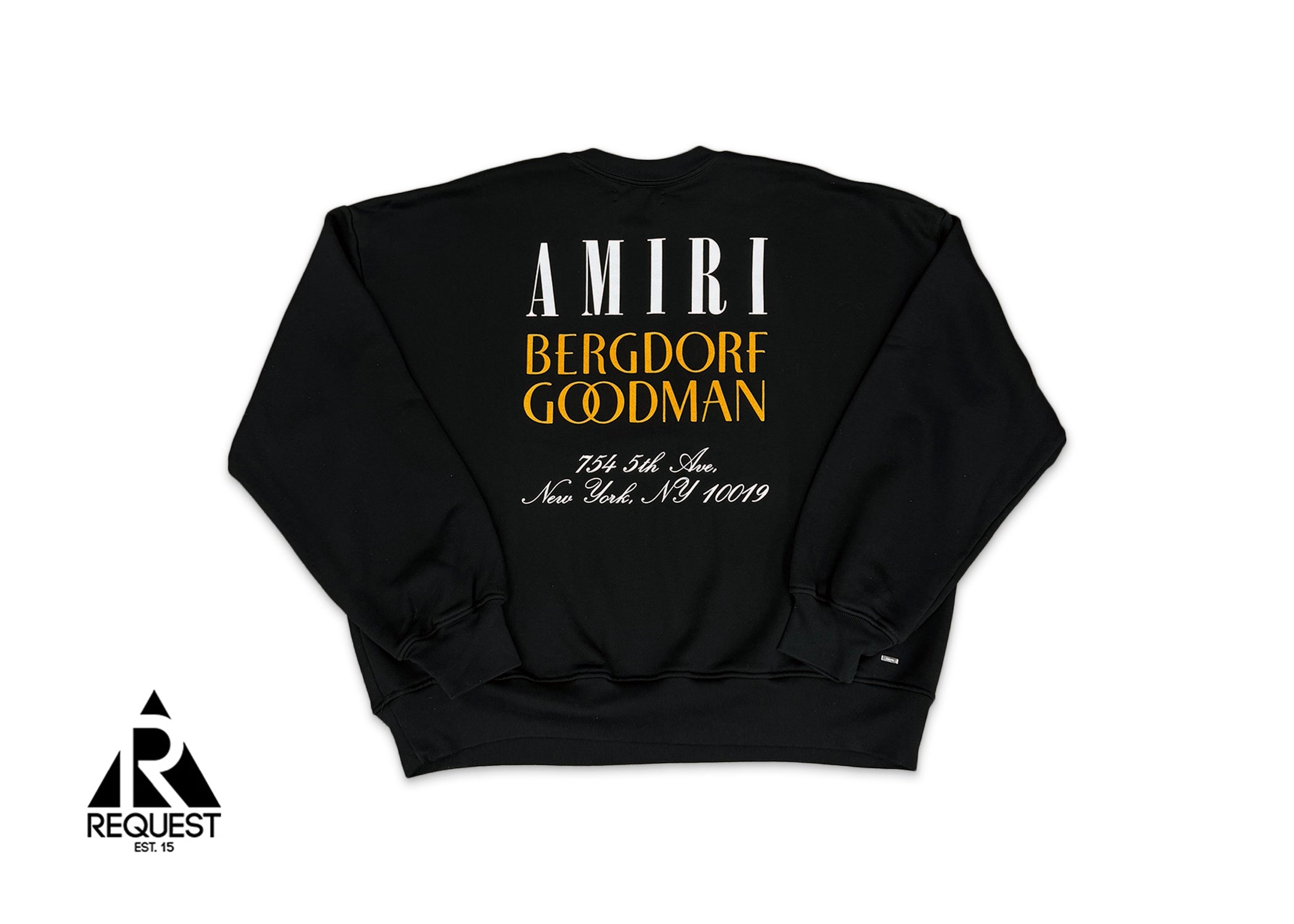 Bergdorf Goodman Logo Crewneck Sweatshirt "Black"