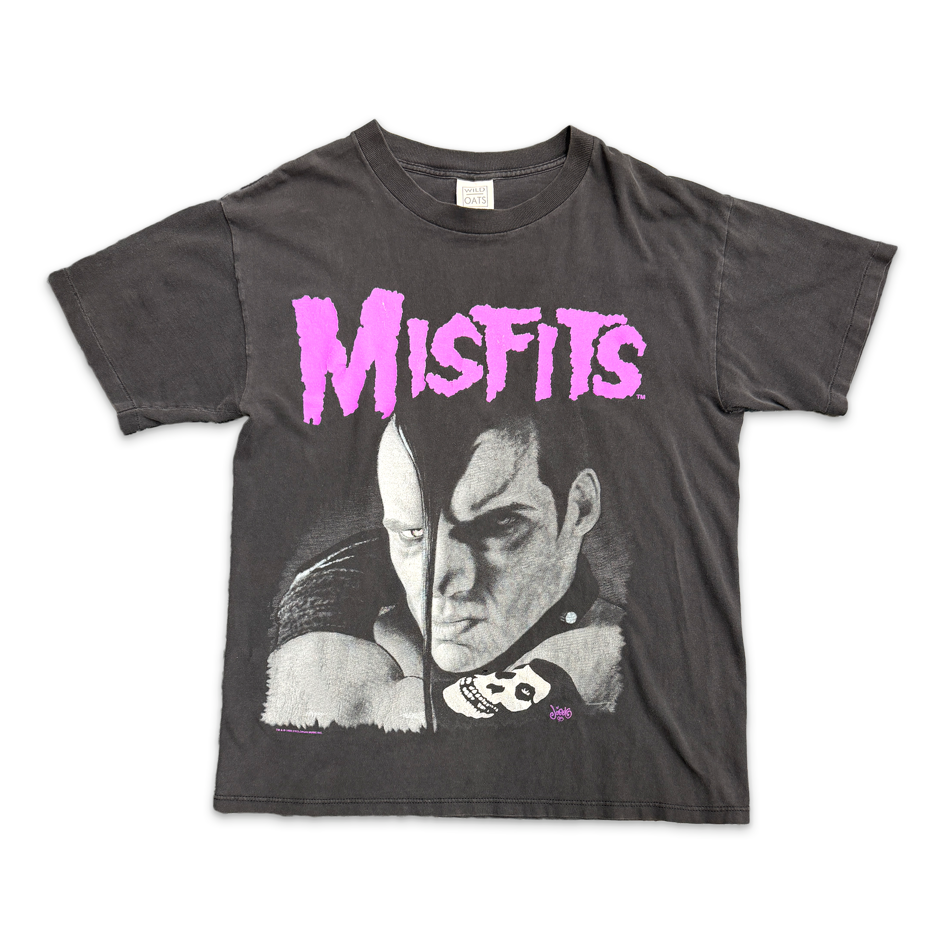 Misfits Tee "Faded Black"