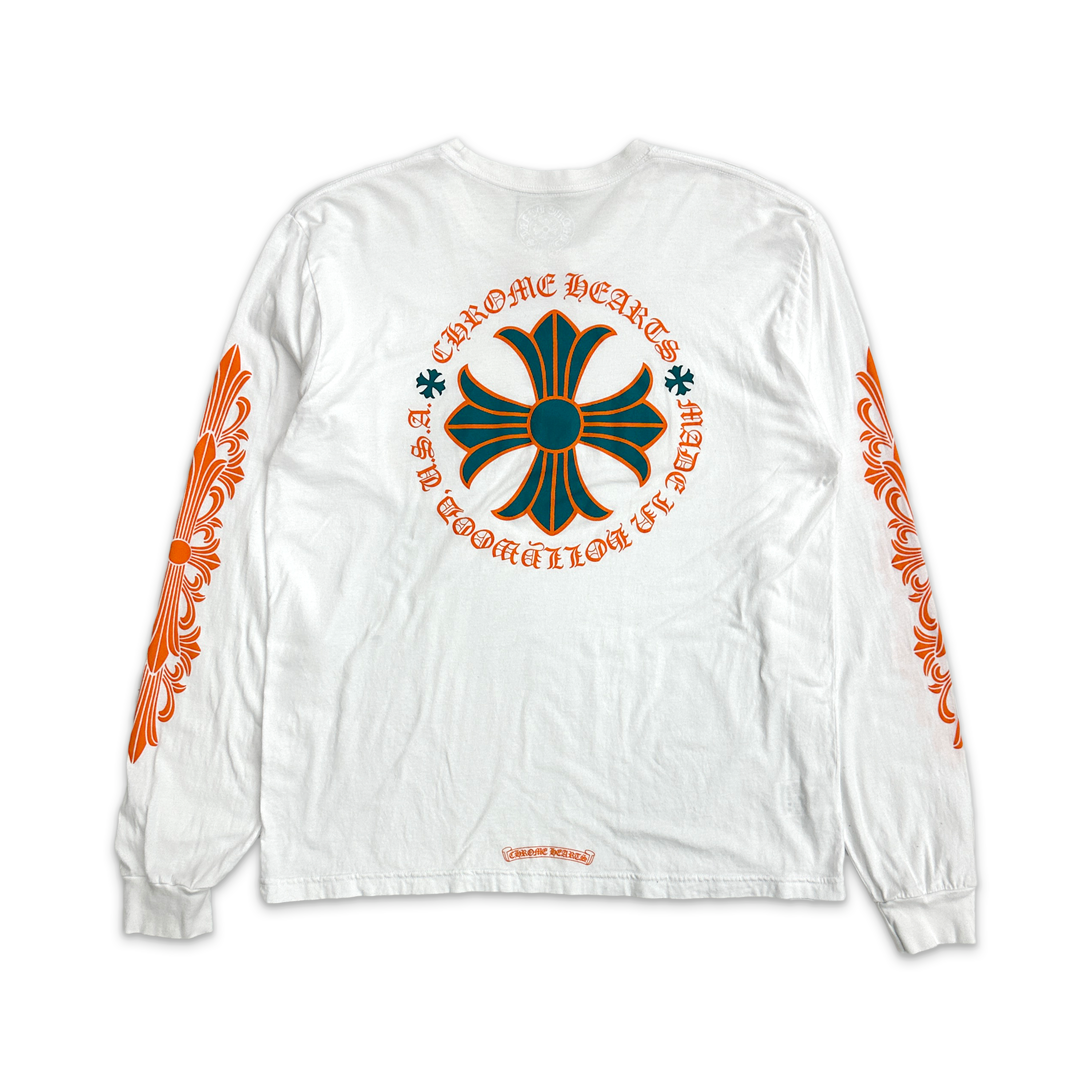 Chrome Hearts, Miami Plus Cross L/S Tee "White"