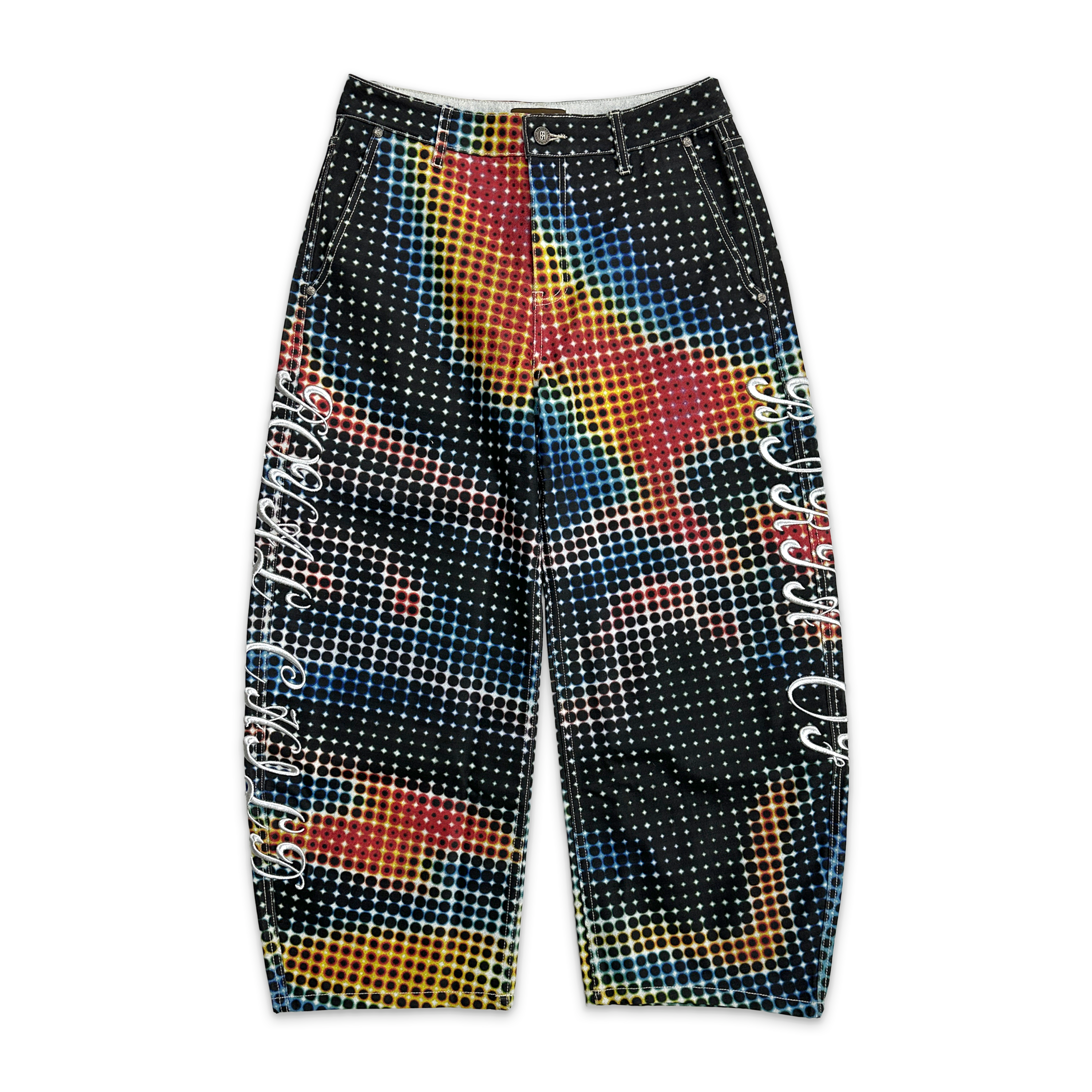 Birth of Royal Child, Thermal Polka-Dot Curved Knife Pants