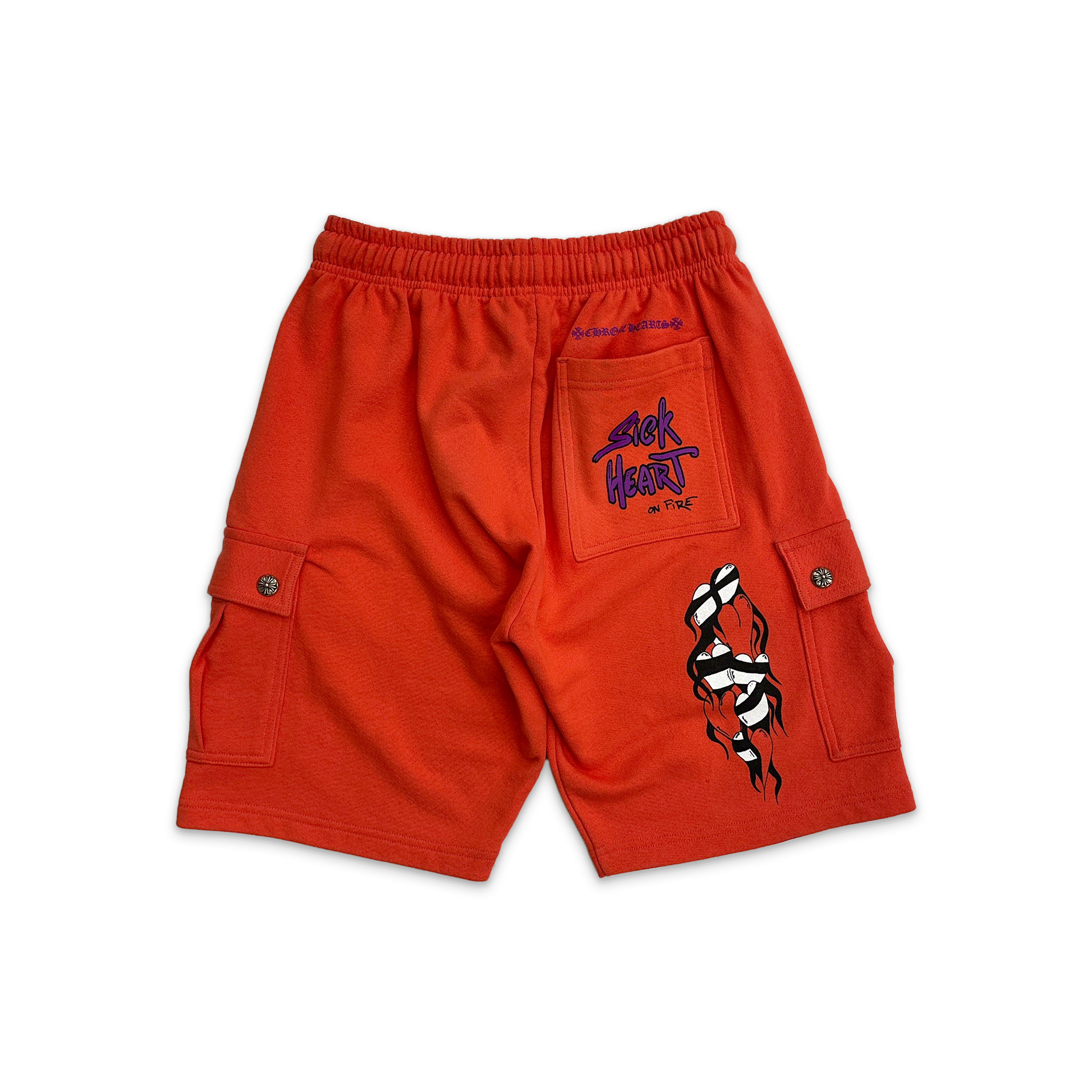 Matty Boy Sick Heart on Fire Shorts "Red"